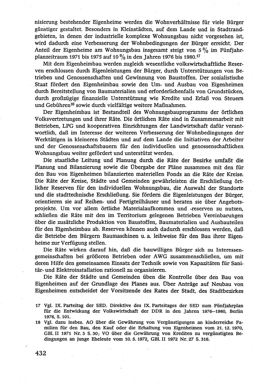 Verwaltungsrecht [Deutsche Demokratische Republik (DDR)], Lehrbuch 1979, Seite 432 (Verw.-R. DDR Lb. 1979, S. 432)