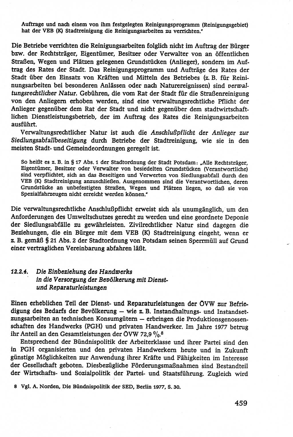 Verwaltungsrecht [Deutsche Demokratische Republik (DDR)], Lehrbuch 1979, Seite 459 (Verw.-R. DDR Lb. 1979, S. 459)