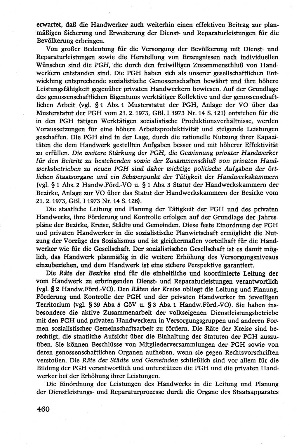 Verwaltungsrecht [Deutsche Demokratische Republik (DDR)], Lehrbuch 1979, Seite 460 (Verw.-R. DDR Lb. 1979, S. 460)
