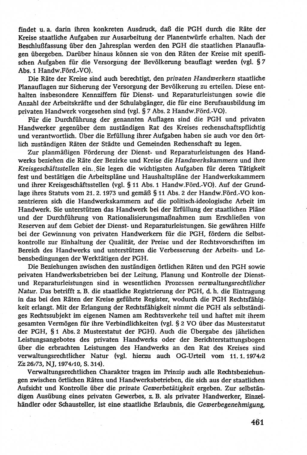 Verwaltungsrecht [Deutsche Demokratische Republik (DDR)], Lehrbuch 1979, Seite 461 (Verw.-R. DDR Lb. 1979, S. 461)