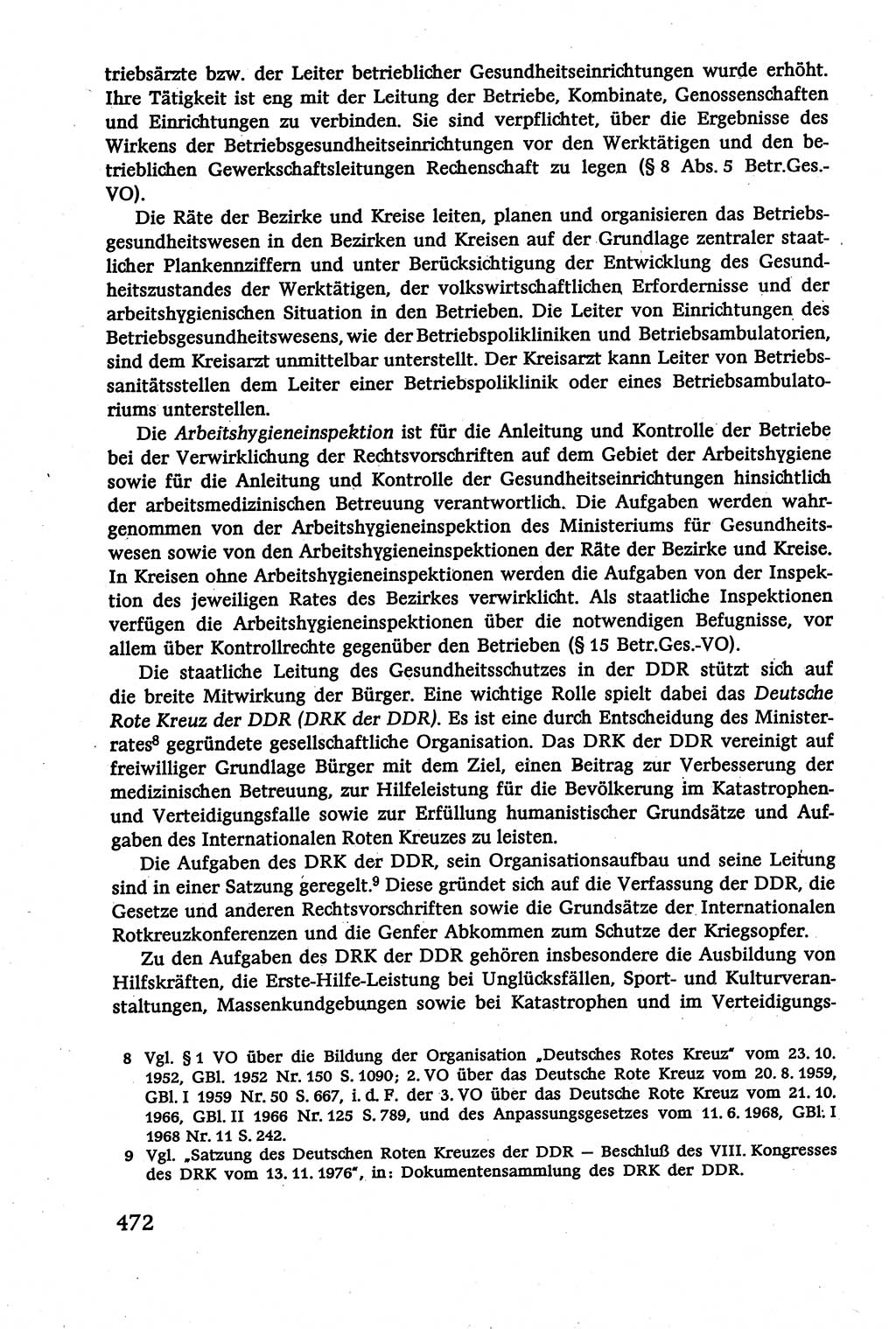 Verwaltungsrecht [Deutsche Demokratische Republik (DDR)], Lehrbuch 1979, Seite 472 (Verw.-R. DDR Lb. 1979, S. 472)