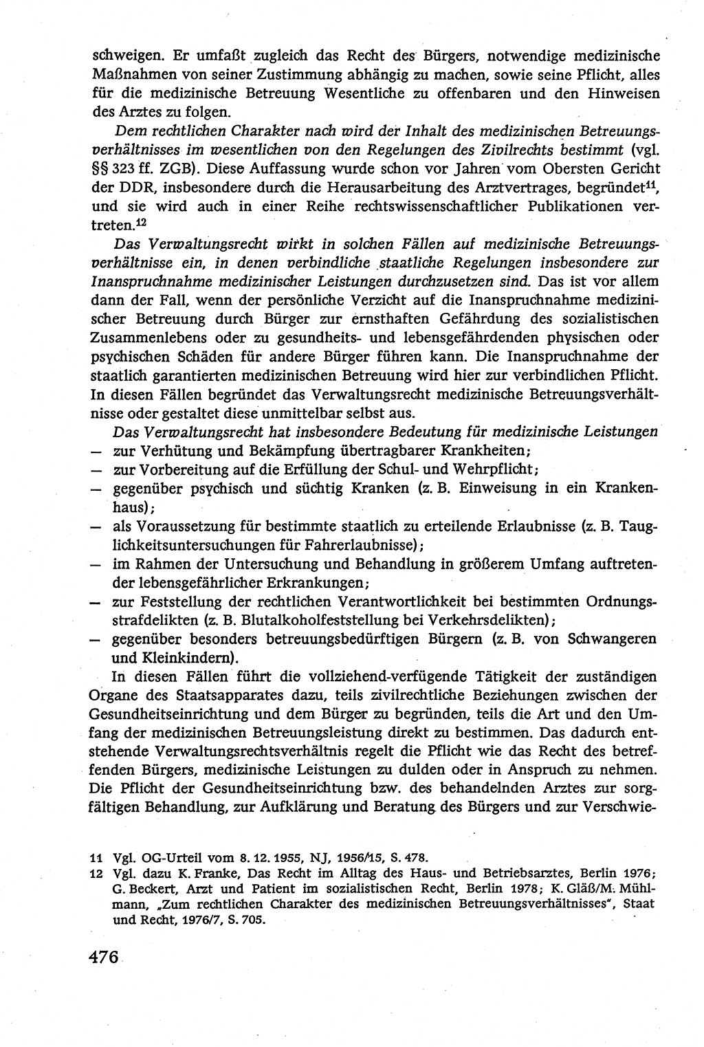 Verwaltungsrecht [Deutsche Demokratische Republik (DDR)], Lehrbuch 1979, Seite 476 (Verw.-R. DDR Lb. 1979, S. 476)