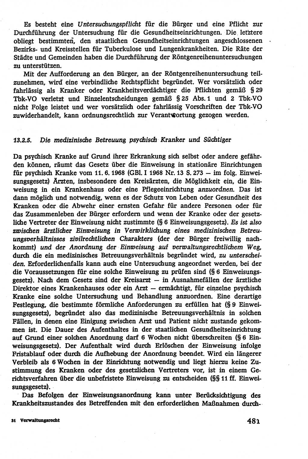 Verwaltungsrecht [Deutsche Demokratische Republik (DDR)], Lehrbuch 1979, Seite 481 (Verw.-R. DDR Lb. 1979, S. 481)