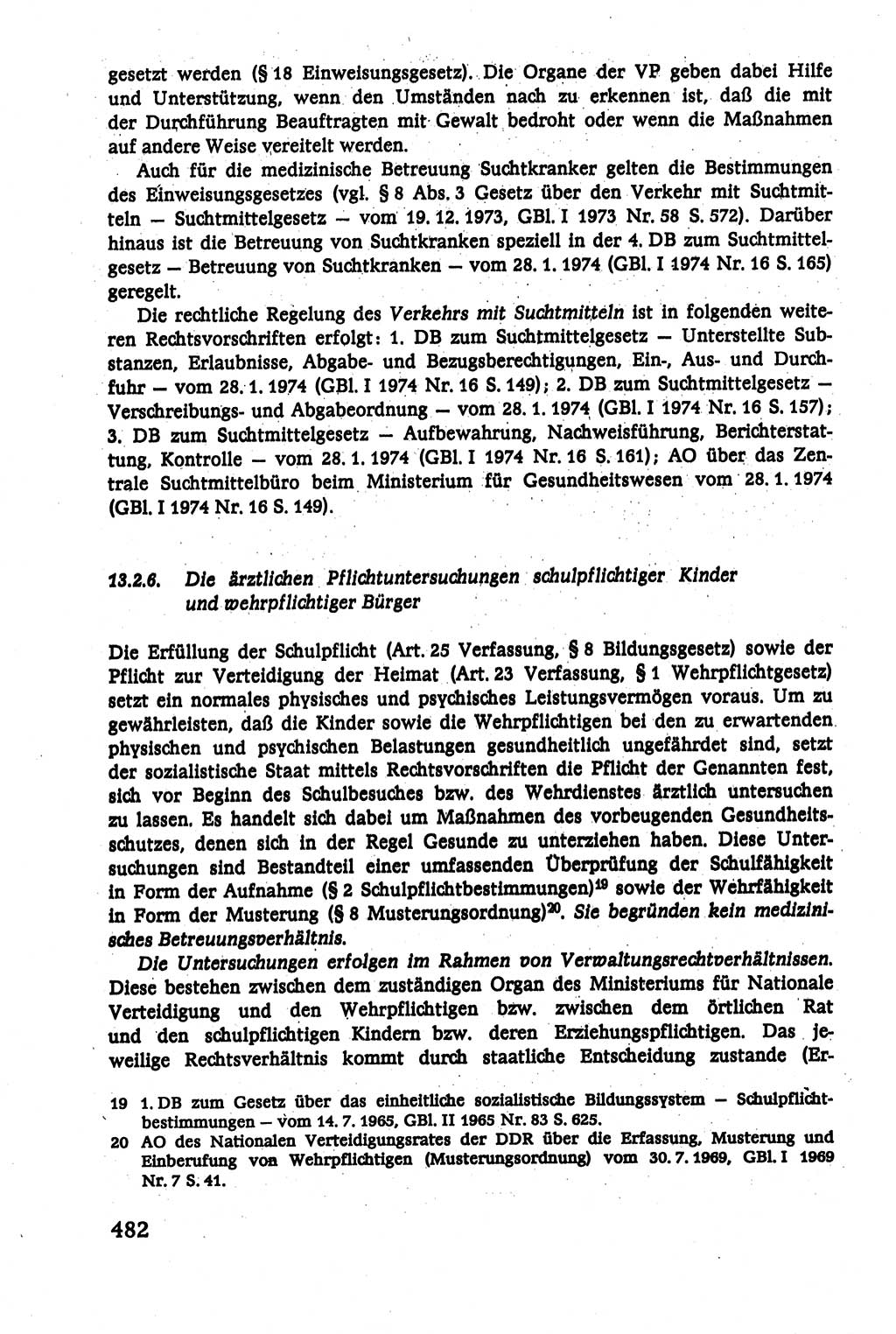 Verwaltungsrecht [Deutsche Demokratische Republik (DDR)], Lehrbuch 1979, Seite 482 (Verw.-R. DDR Lb. 1979, S. 482)