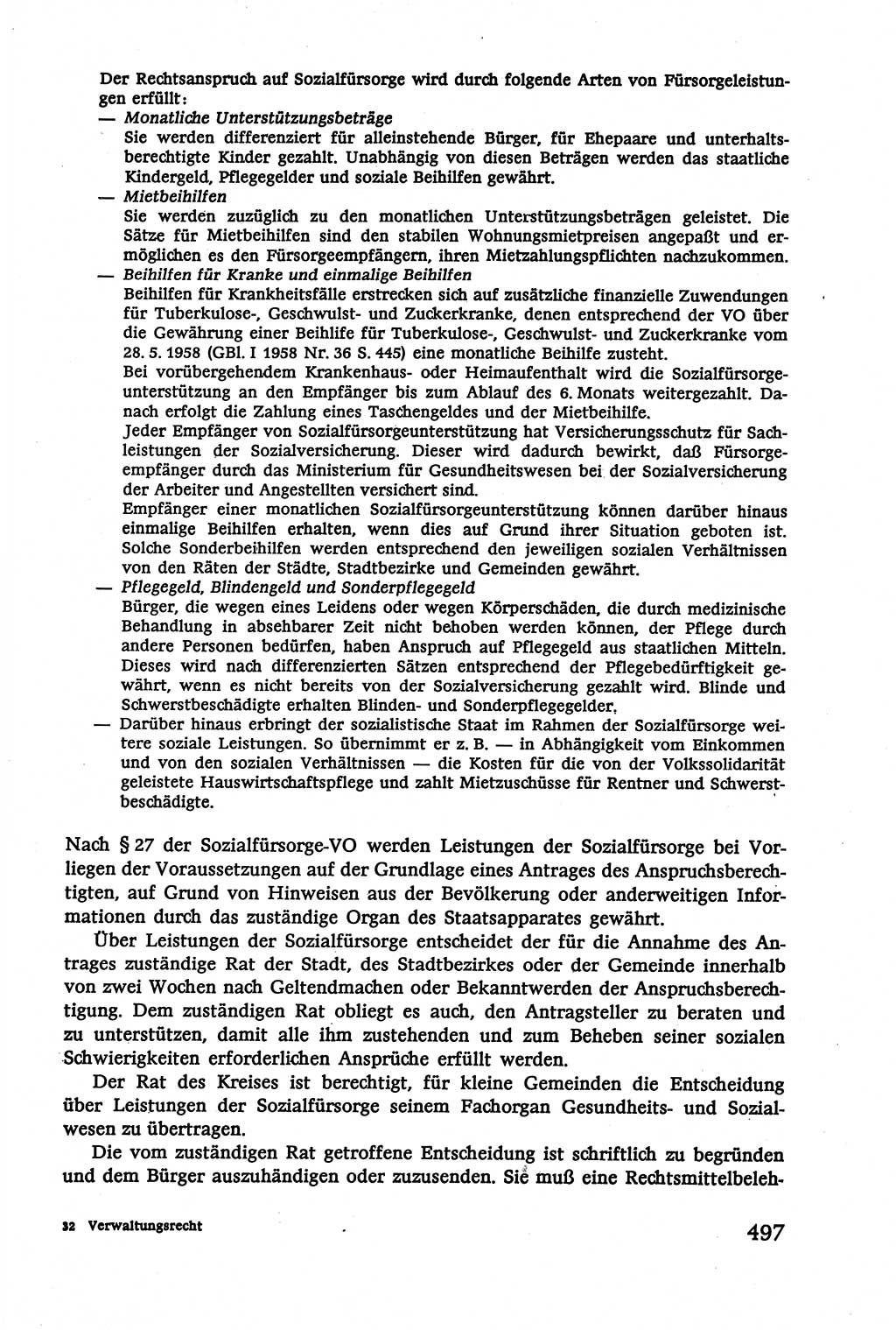 Verwaltungsrecht [Deutsche Demokratische Republik (DDR)], Lehrbuch 1979, Seite 497 (Verw.-R. DDR Lb. 1979, S. 497)