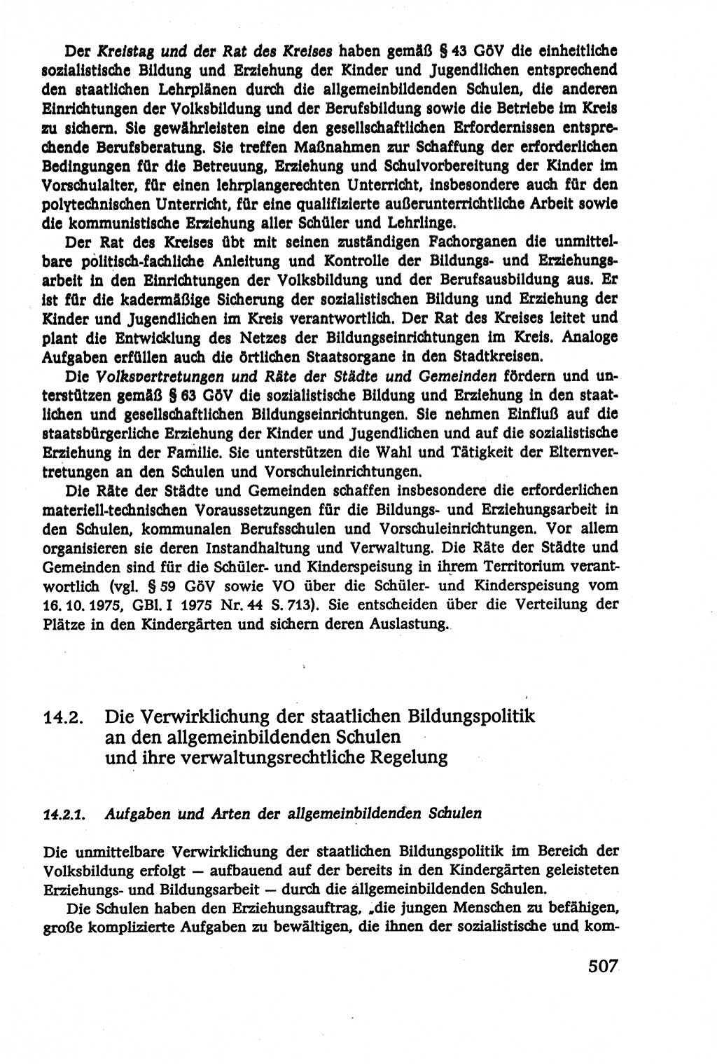 Verwaltungsrecht [Deutsche Demokratische Republik (DDR)], Lehrbuch 1979, Seite 507 (Verw.-R. DDR Lb. 1979, S. 507)