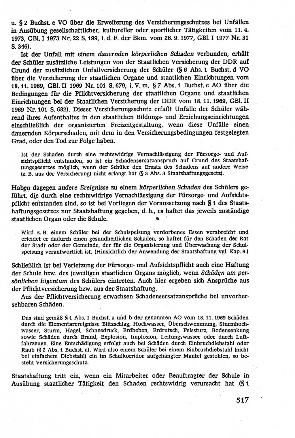 Verwaltungsrecht [Deutsche Demokratische Republik (DDR)], Lehrbuch 1979, Seite 517 (Verw.-R. DDR Lb. 1979, S. 517)