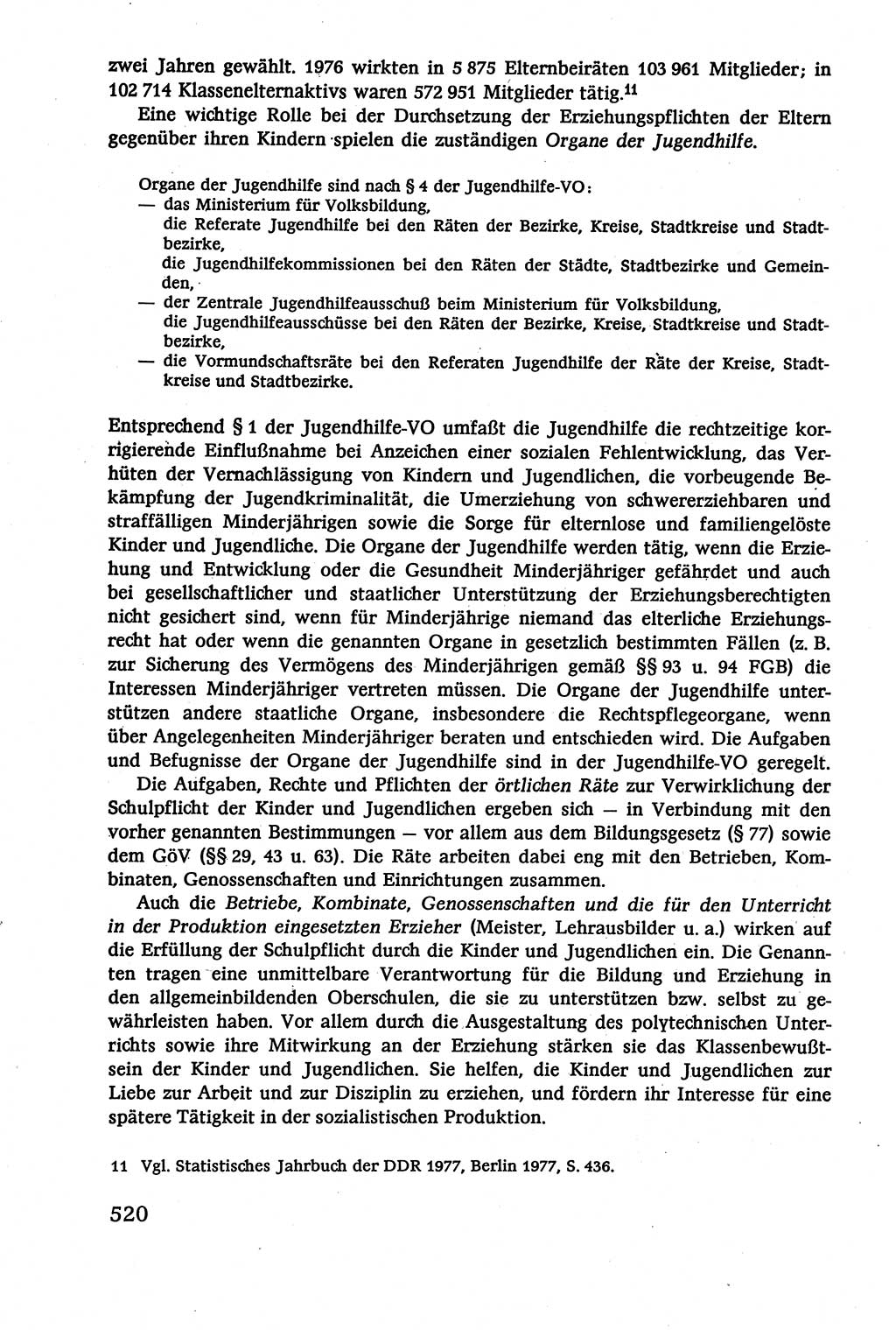 Verwaltungsrecht [Deutsche Demokratische Republik (DDR)], Lehrbuch 1979, Seite 520 (Verw.-R. DDR Lb. 1979, S. 520)