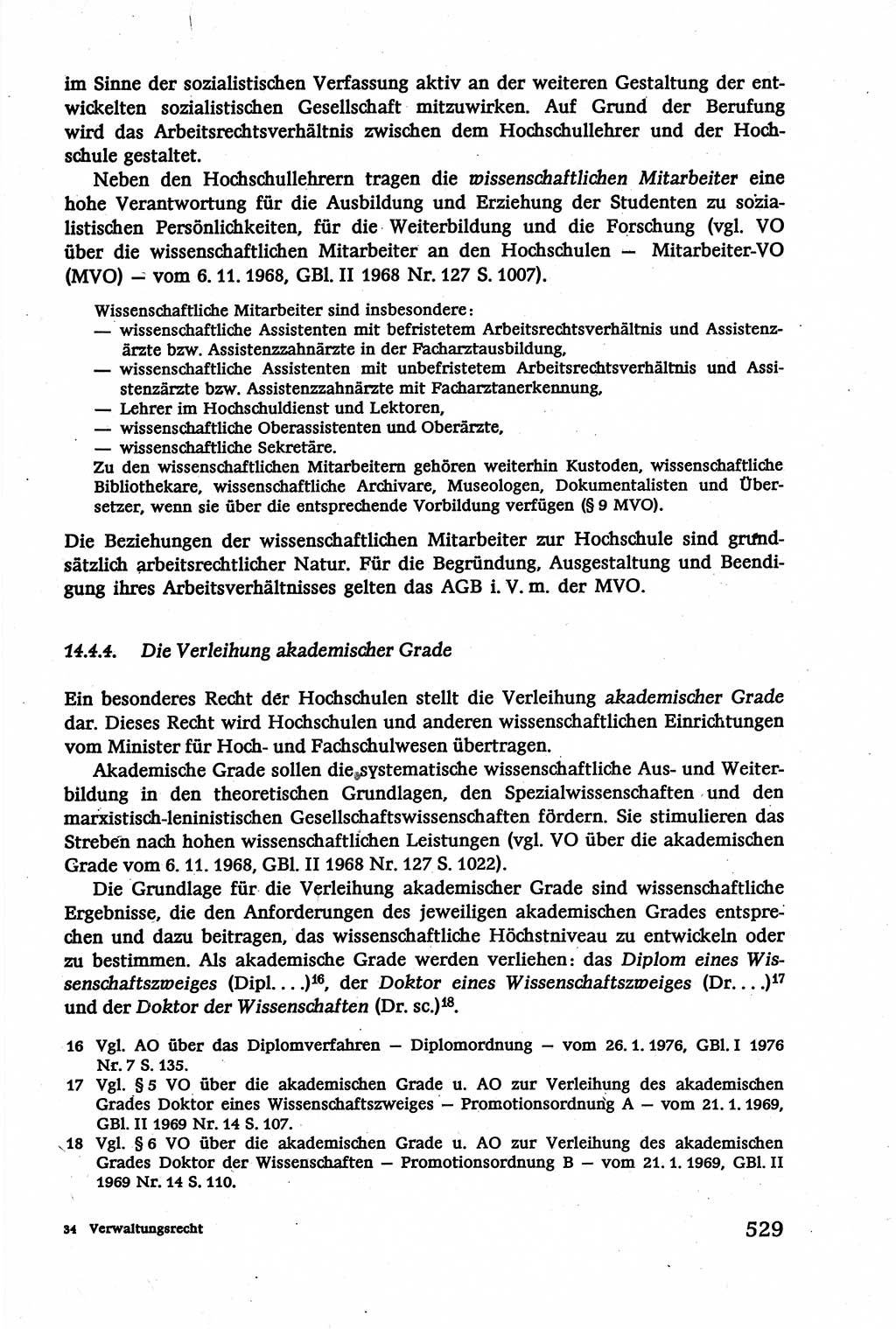 Verwaltungsrecht [Deutsche Demokratische Republik (DDR)], Lehrbuch 1979, Seite 529 (Verw.-R. DDR Lb. 1979, S. 529)
