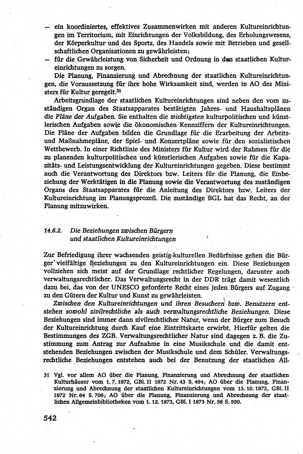 Verwaltungsrecht [Deutsche Demokratische Republik (DDR)], Lehrbuch 1979, Seite 542 (Verw.-R. DDR Lb. 1979, S. 542)