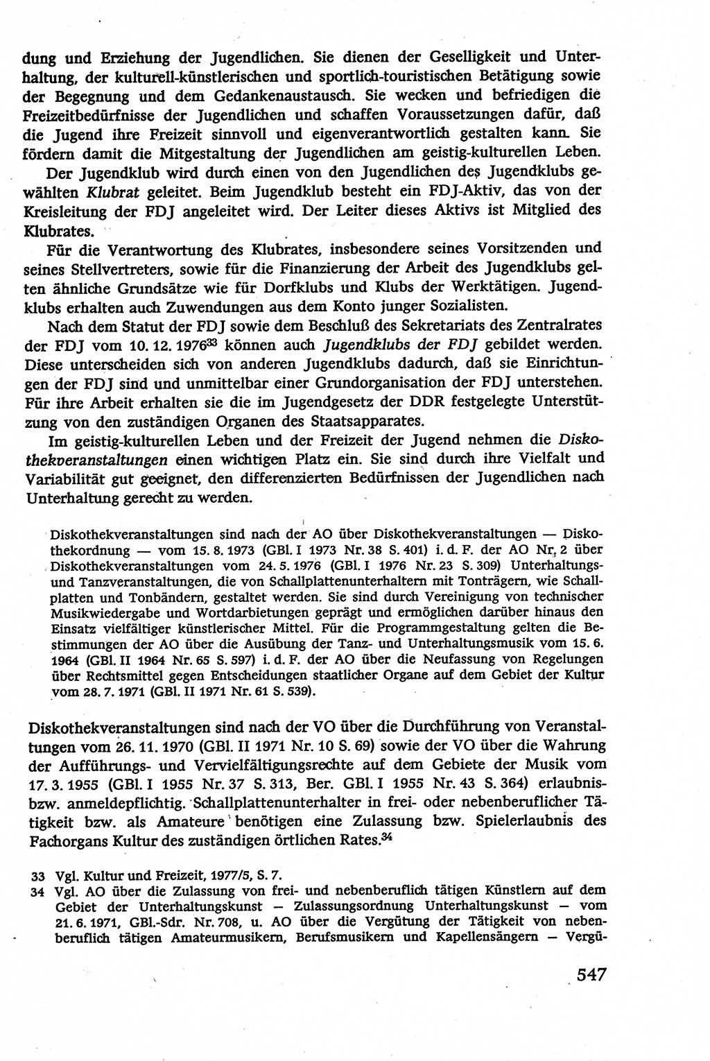 Verwaltungsrecht [Deutsche Demokratische Republik (DDR)], Lehrbuch 1979, Seite 547 (Verw.-R. DDR Lb. 1979, S. 547)
