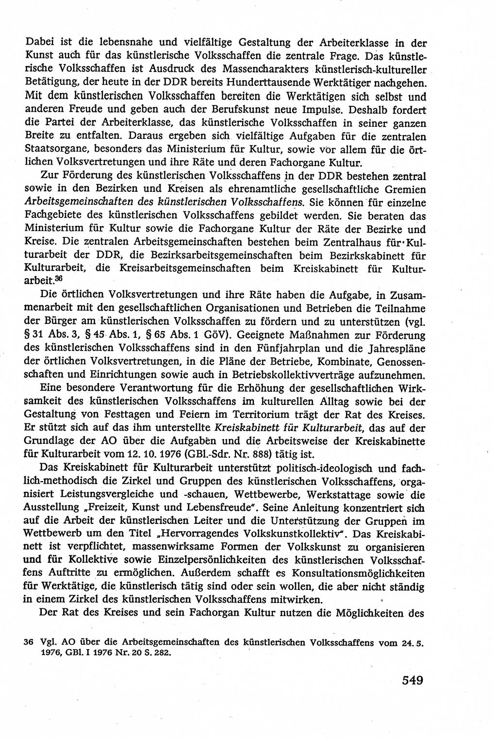 Verwaltungsrecht [Deutsche Demokratische Republik (DDR)], Lehrbuch 1979, Seite 549 (Verw.-R. DDR Lb. 1979, S. 549)