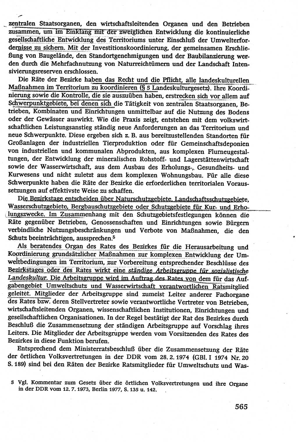 Verwaltungsrecht [Deutsche Demokratische Republik (DDR)], Lehrbuch 1979, Seite 565 (Verw.-R. DDR Lb. 1979, S. 565)