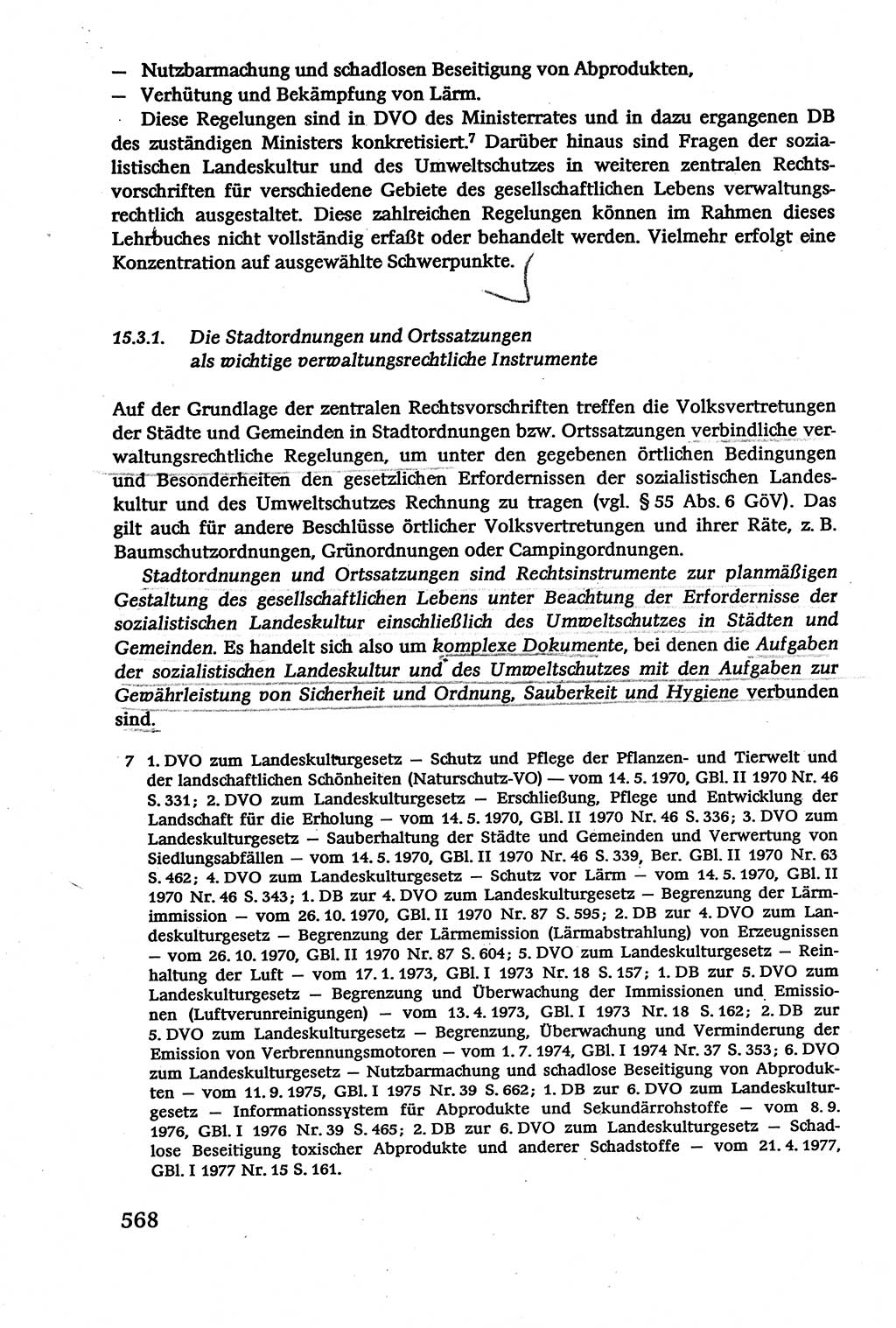 Verwaltungsrecht [Deutsche Demokratische Republik (DDR)], Lehrbuch 1979, Seite 568 (Verw.-R. DDR Lb. 1979, S. 568)