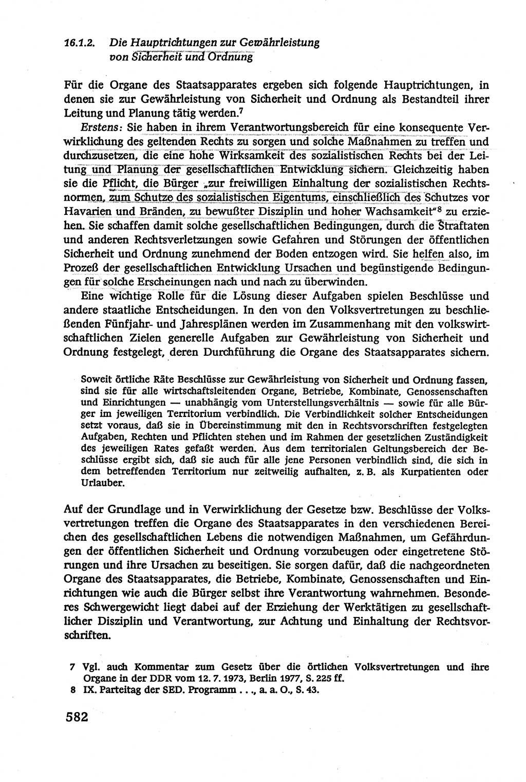 Verwaltungsrecht [Deutsche Demokratische Republik (DDR)], Lehrbuch 1979, Seite 582 (Verw.-R. DDR Lb. 1979, S. 582)
