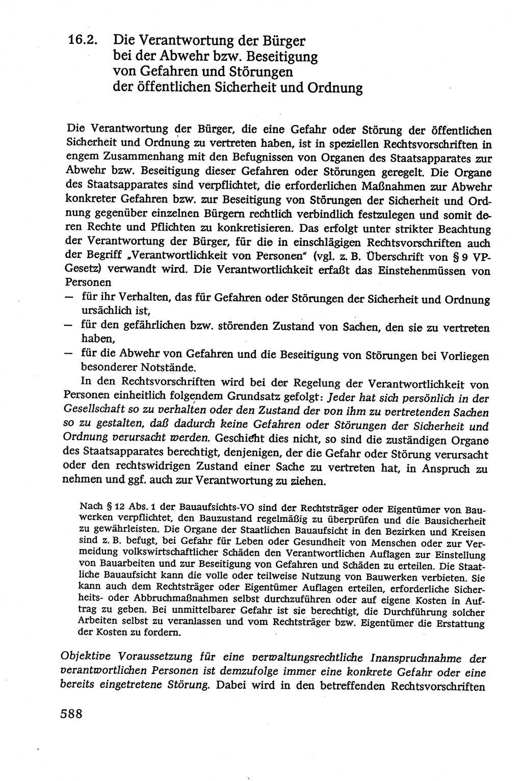 Verwaltungsrecht [Deutsche Demokratische Republik (DDR)], Lehrbuch 1979, Seite 588 (Verw.-R. DDR Lb. 1979, S. 588)