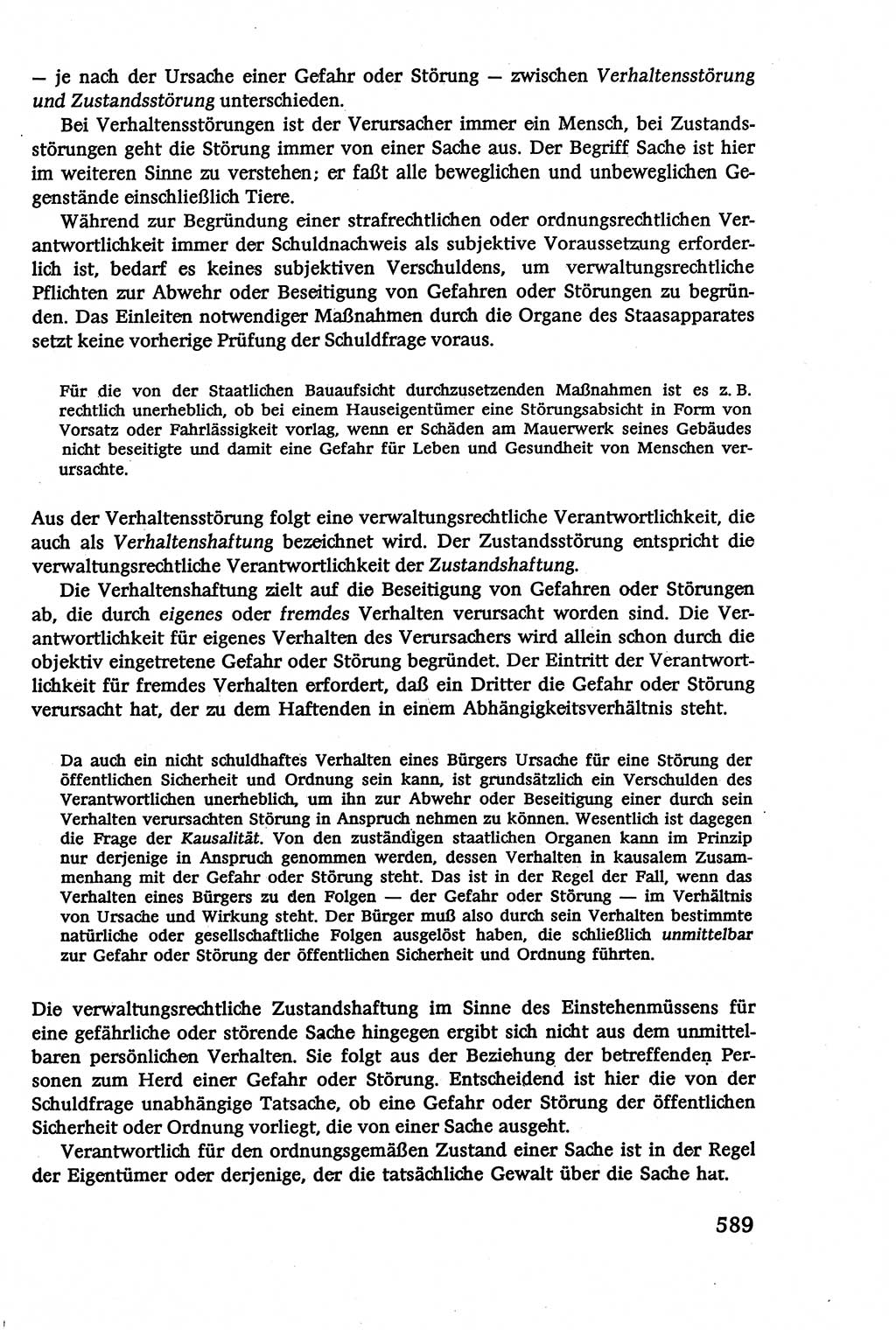 Verwaltungsrecht [Deutsche Demokratische Republik (DDR)], Lehrbuch 1979, Seite 589 (Verw.-R. DDR Lb. 1979, S. 589)