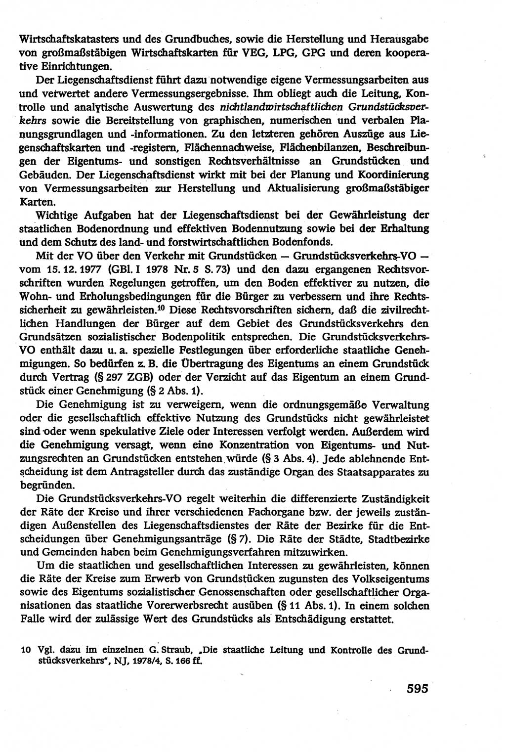 Verwaltungsrecht [Deutsche Demokratische Republik (DDR)], Lehrbuch 1979, Seite 595 (Verw.-R. DDR Lb. 1979, S. 595)