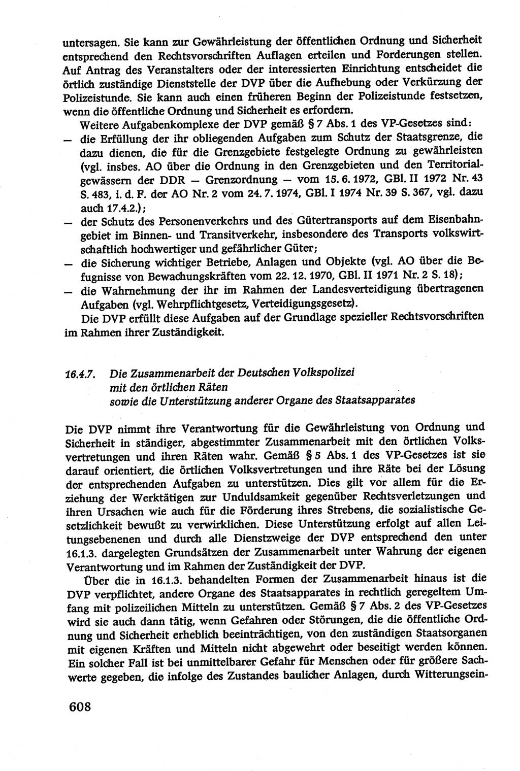 Verwaltungsrecht [Deutsche Demokratische Republik (DDR)], Lehrbuch 1979, Seite 608 (Verw.-R. DDR Lb. 1979, S. 608)