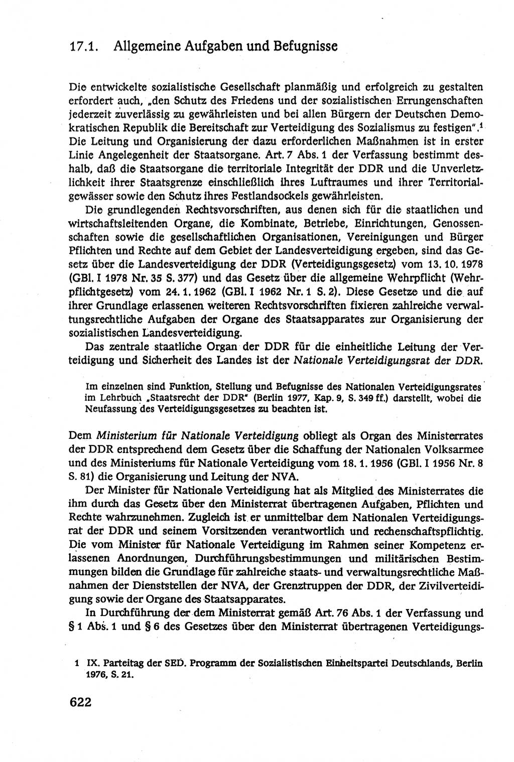 Verwaltungsrecht [Deutsche Demokratische Republik (DDR)], Lehrbuch 1979, Seite 622 (Verw.-R. DDR Lb. 1979, S. 622)