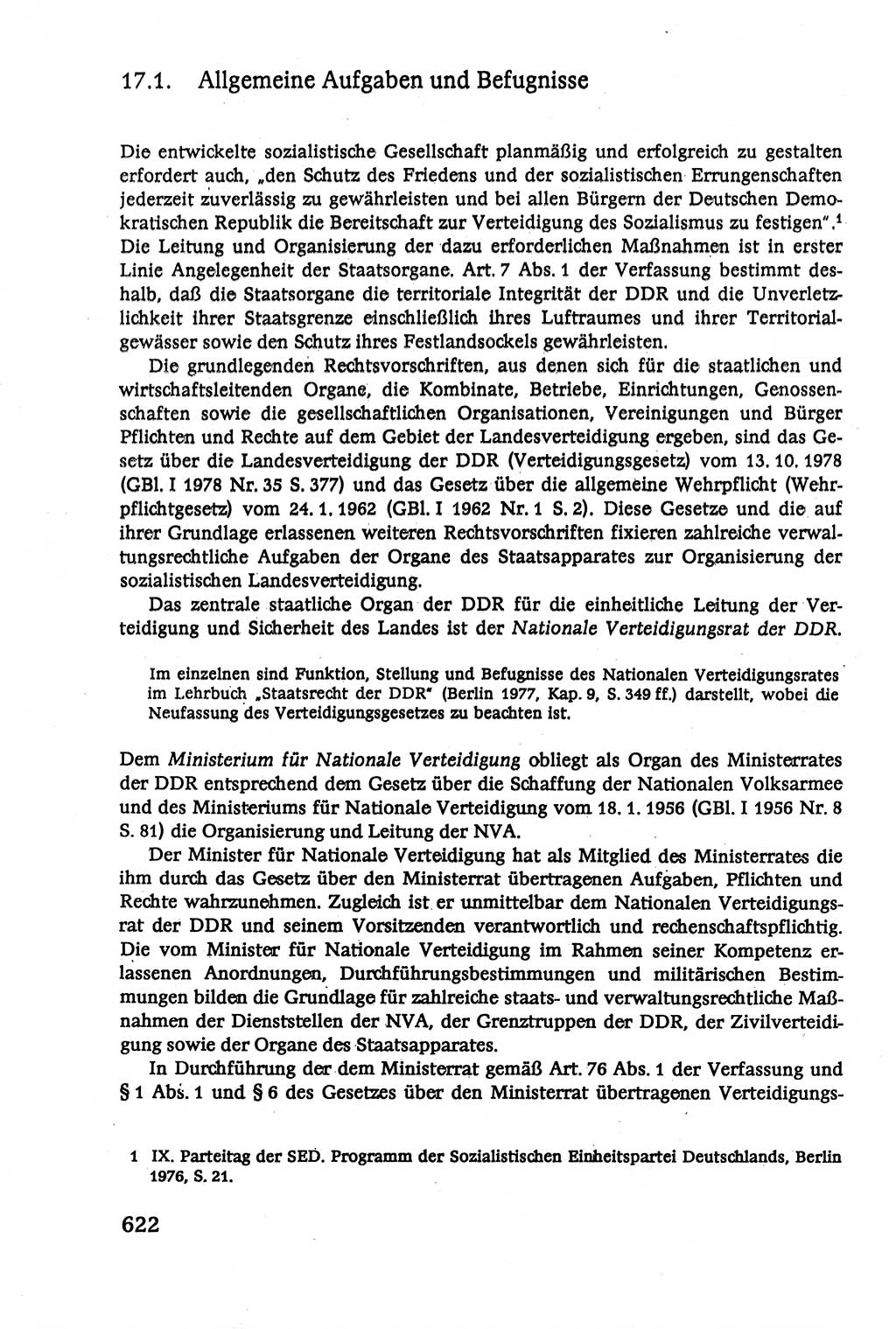 Verwaltungsrecht [Deutsche Demokratische Republik (DDR)], Lehrbuch 1979, Seite 622 (Verw.-R. DDR Lb. 1979, S. 622)