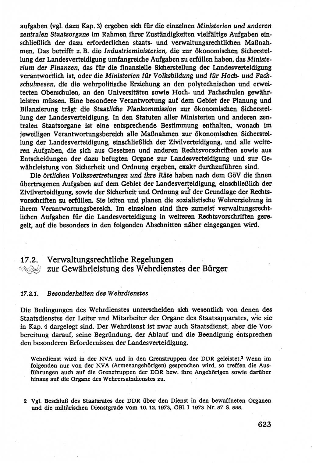 Verwaltungsrecht [Deutsche Demokratische Republik (DDR)], Lehrbuch 1979, Seite 623 (Verw.-R. DDR Lb. 1979, S. 623)