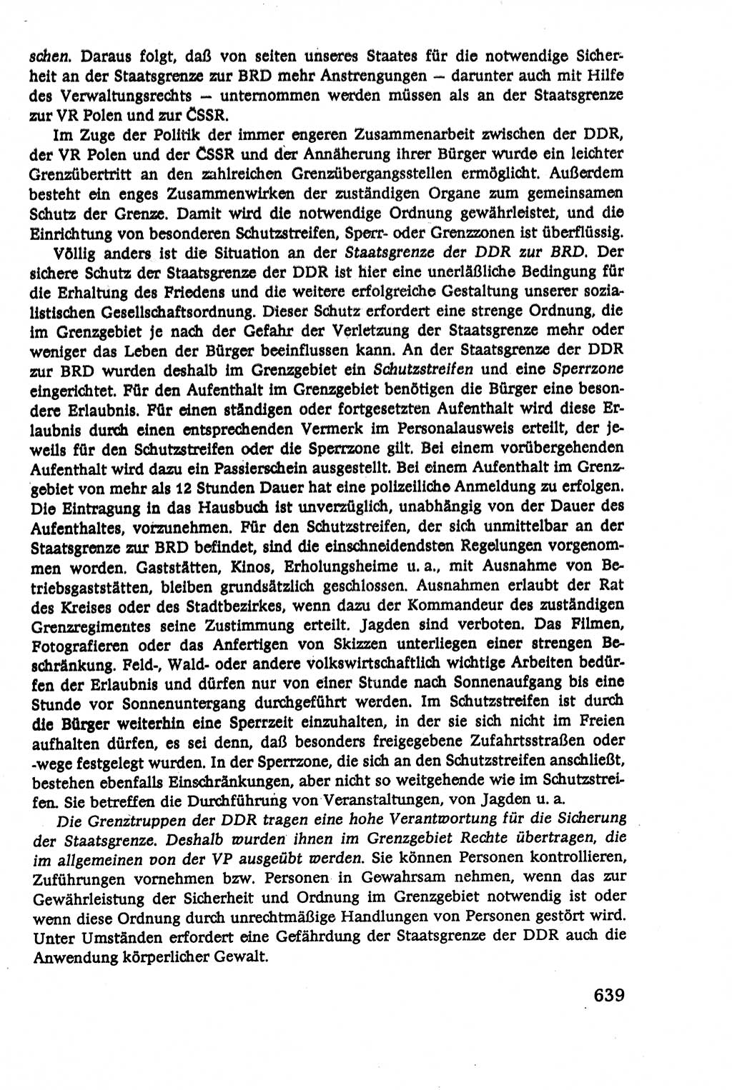 Verwaltungsrecht [Deutsche Demokratische Republik (DDR)], Lehrbuch 1979, Seite 639 (Verw.-R. DDR Lb. 1979, S. 639)