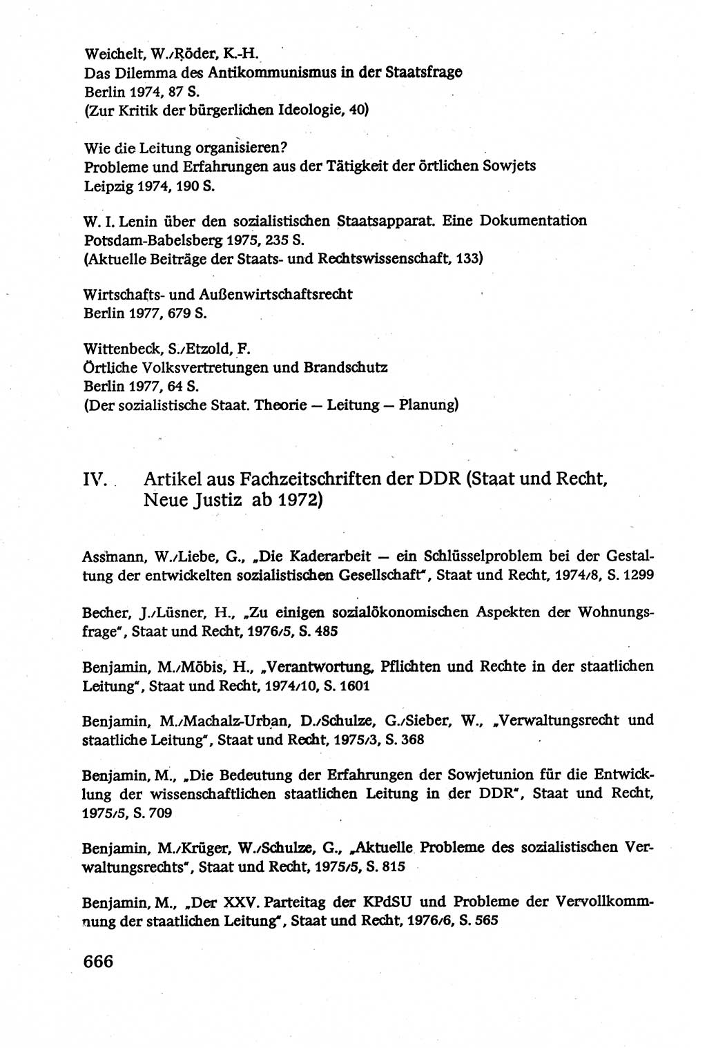 Verwaltungsrecht [Deutsche Demokratische Republik (DDR)], Lehrbuch 1979, Seite 666 (Verw.-R. DDR Lb. 1979, S. 666)