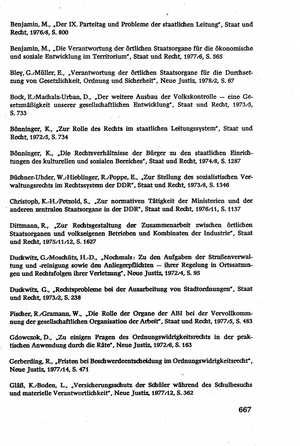 Verwaltungsrecht [Deutsche Demokratische Republik (DDR)], Lehrbuch 1979, Seite 667 (Verw.-R. DDR Lb. 1979, S. 667)