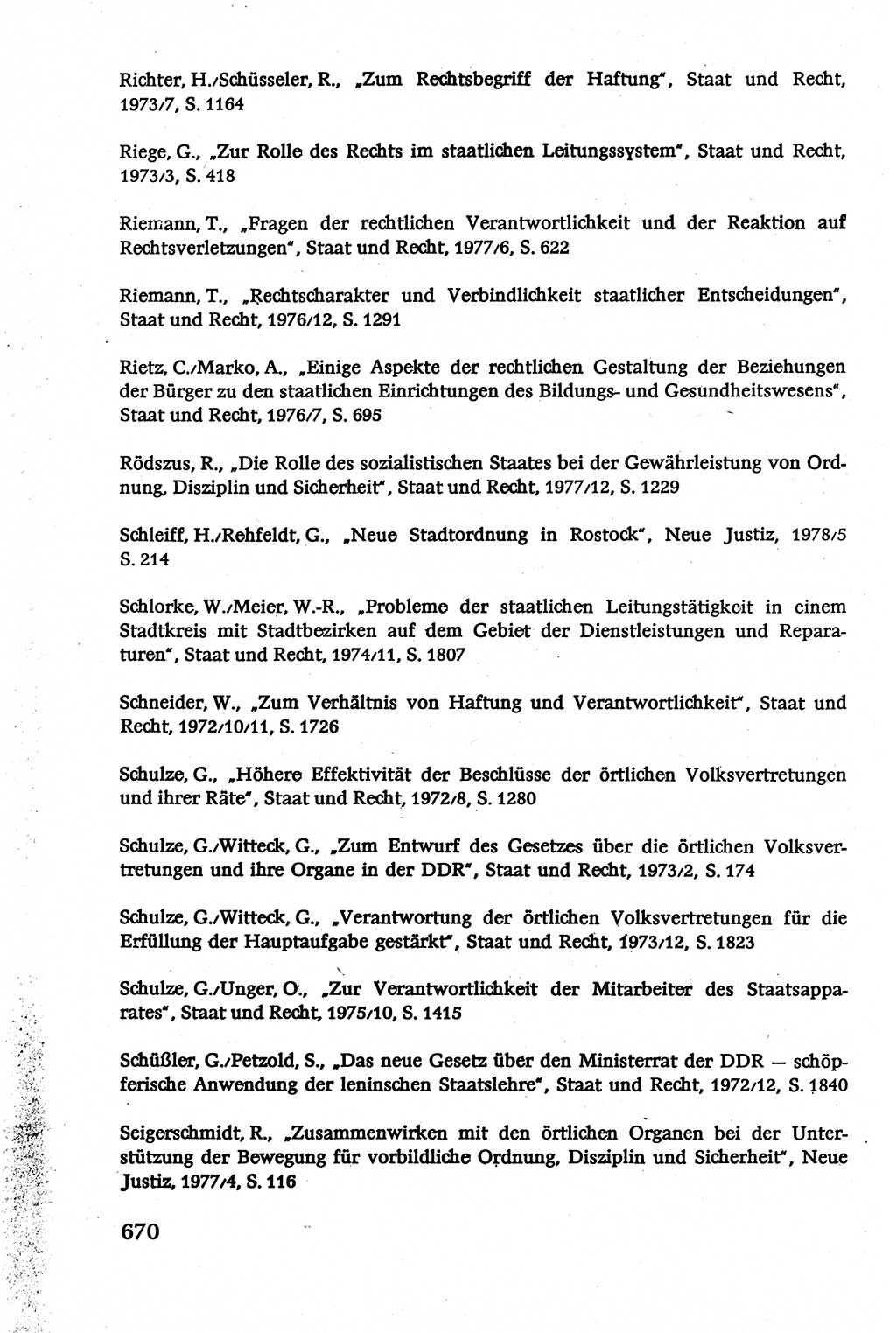 Verwaltungsrecht [Deutsche Demokratische Republik (DDR)], Lehrbuch 1979, Seite 670 (Verw.-R. DDR Lb. 1979, S. 670)