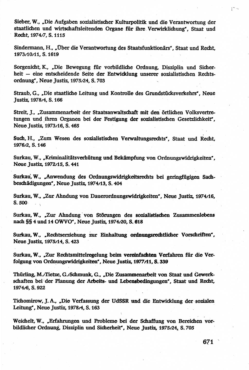 Verwaltungsrecht [Deutsche Demokratische Republik (DDR)], Lehrbuch 1979, Seite 671 (Verw.-R. DDR Lb. 1979, S. 671)