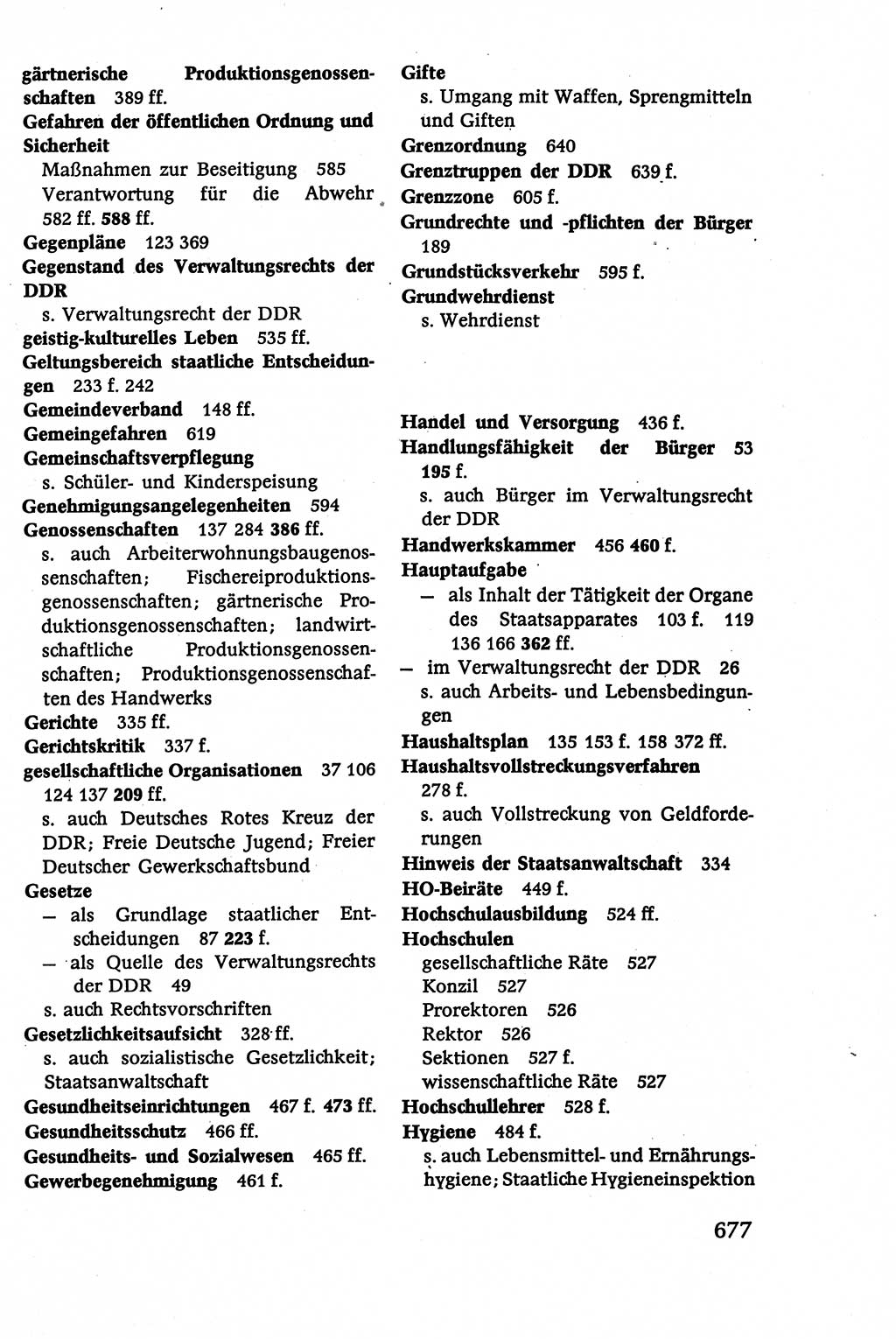 Verwaltungsrecht [Deutsche Demokratische Republik (DDR)], Lehrbuch 1979, Seite 677 (Verw.-R. DDR Lb. 1979, S. 677)