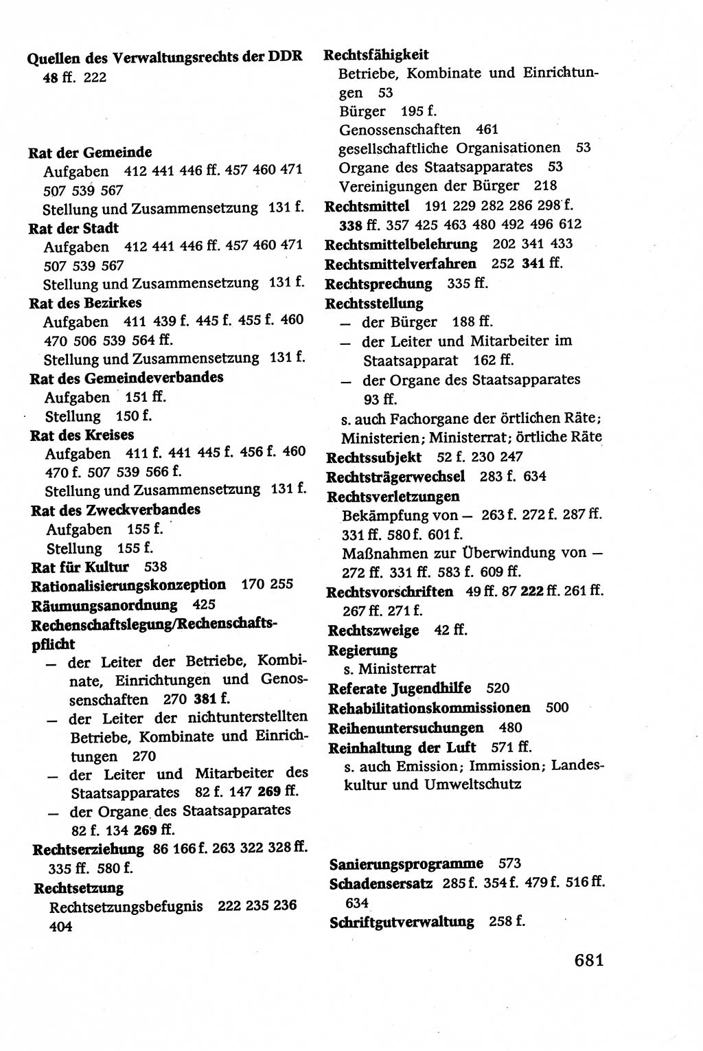 Verwaltungsrecht [Deutsche Demokratische Republik (DDR)], Lehrbuch 1979, Seite 681 (Verw.-R. DDR Lb. 1979, S. 681)