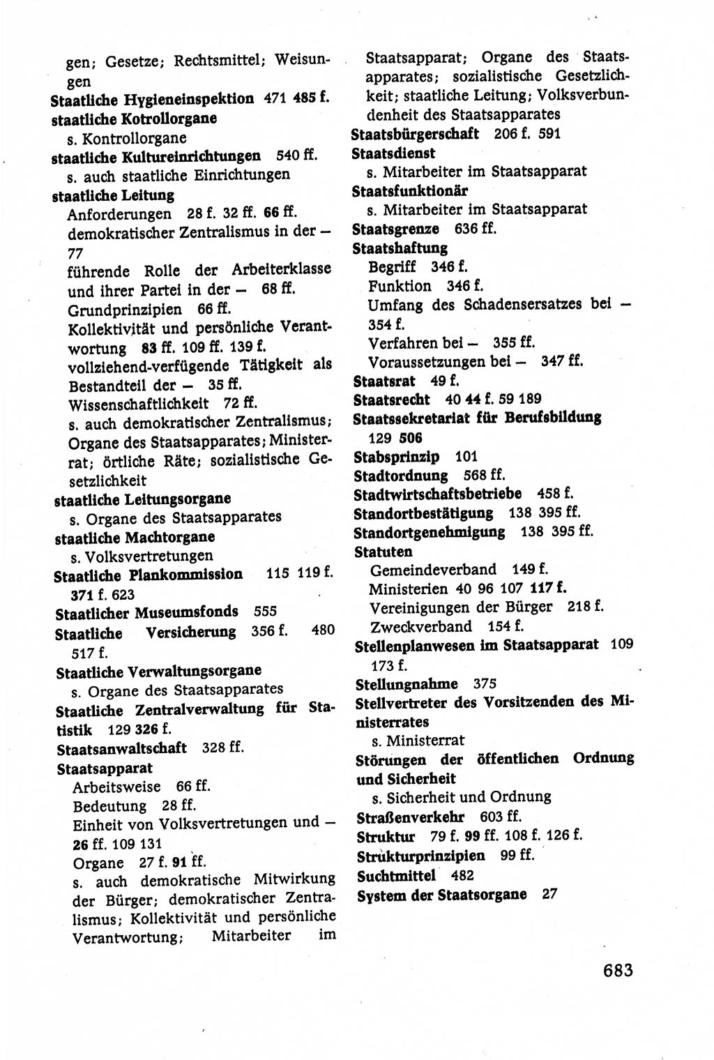 Verwaltungsrecht [Deutsche Demokratische Republik (DDR)], Lehrbuch 1979, Seite 683 (Verw.-R. DDR Lb. 1979, S. 683)