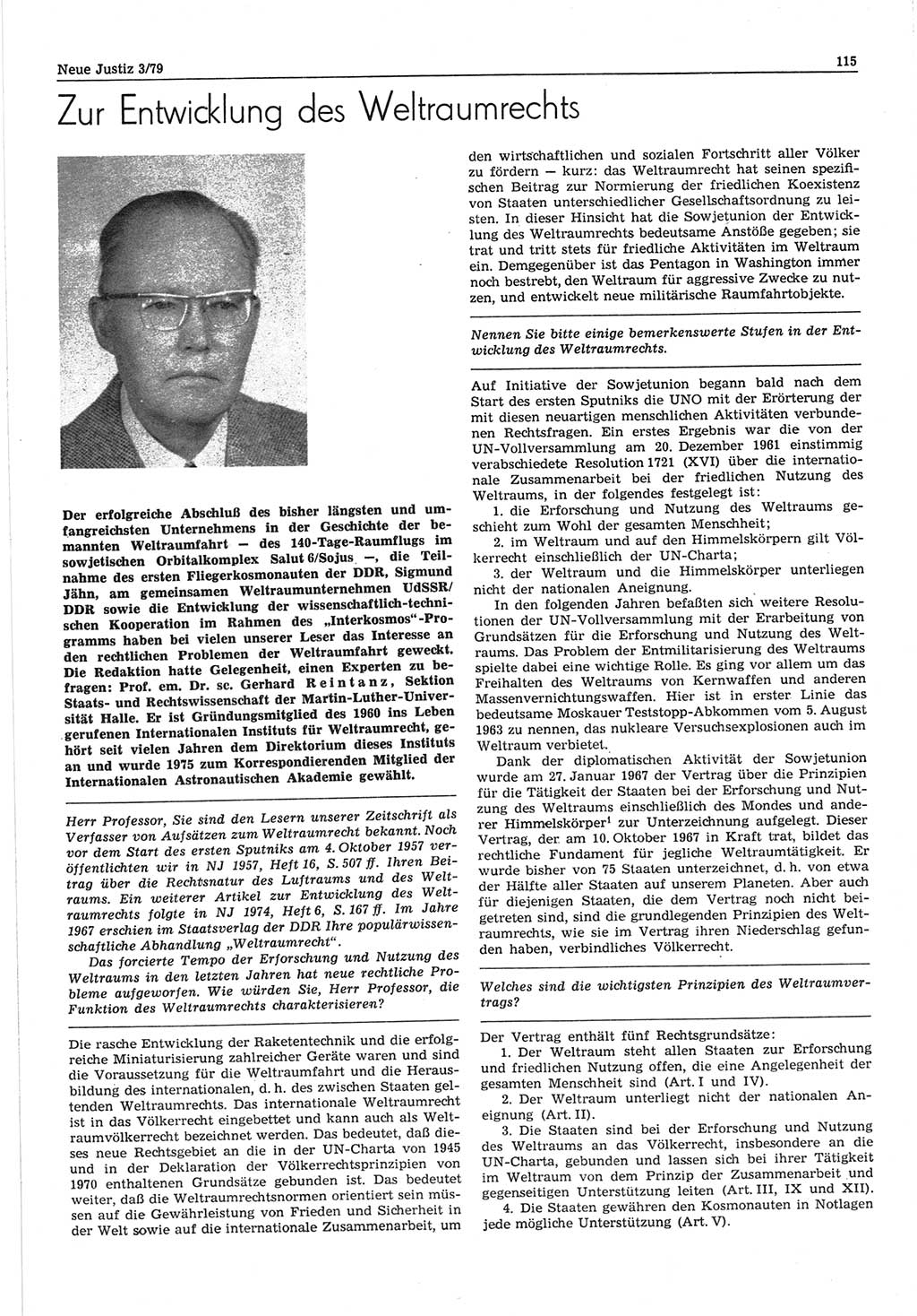 Neue Justiz (NJ), Zeitschrift für sozialistisches Recht und Gesetzlichkeit [Deutsche Demokratische Republik (DDR)], 33. Jahrgang 1979, Seite 115 (NJ DDR 1979, S. 115)