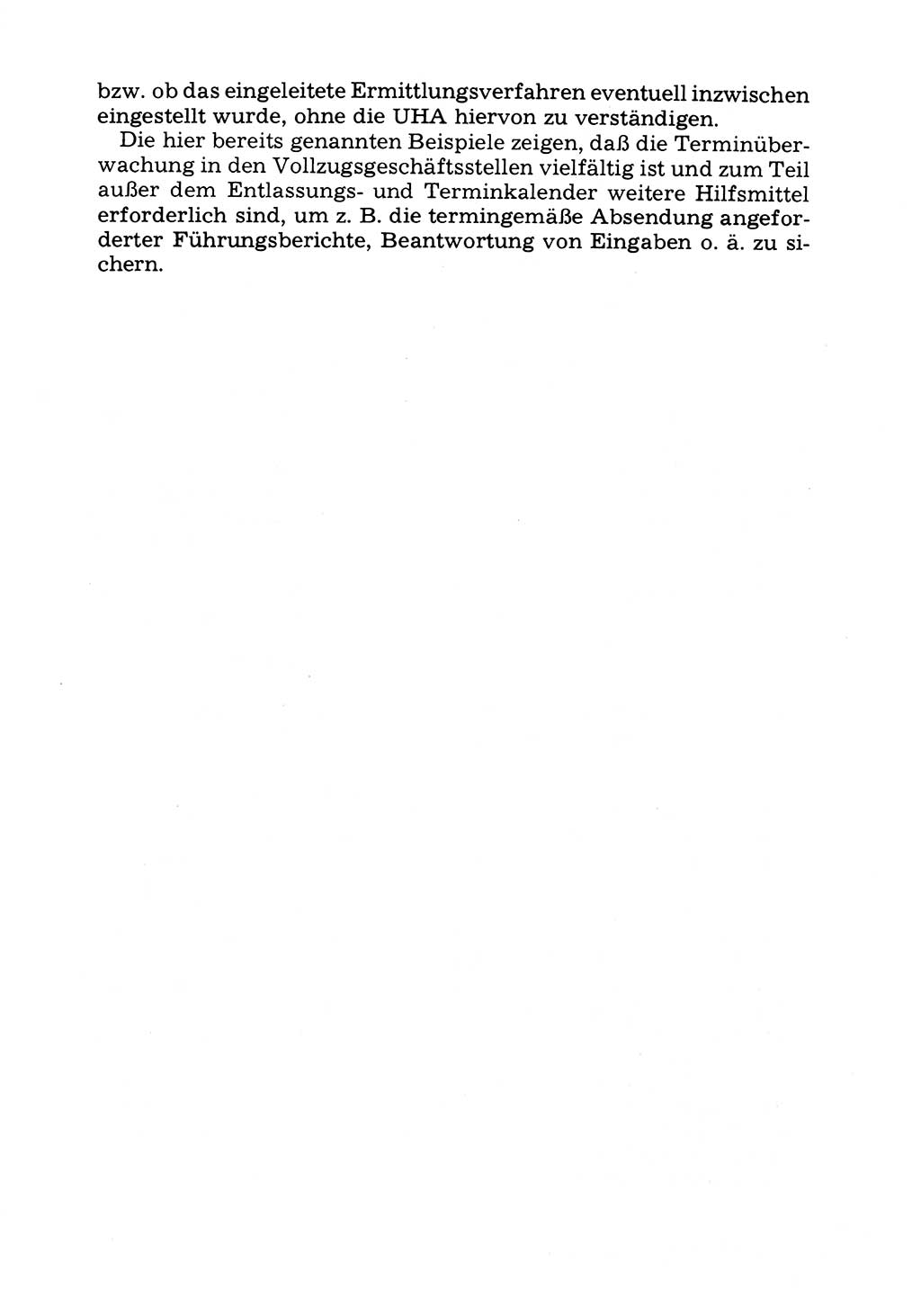 Verwaltungsmäßige Aufgaben beim Vollzug der Untersuchungshaft (U-Haft) sowie der Strafen mit Freiheitsentzug (SV) [Deutsche Demokratische Republik (DDR)] 1980, Seite 74 (Aufg. Vollz. U-Haft SV DDR 1980, S. 74)