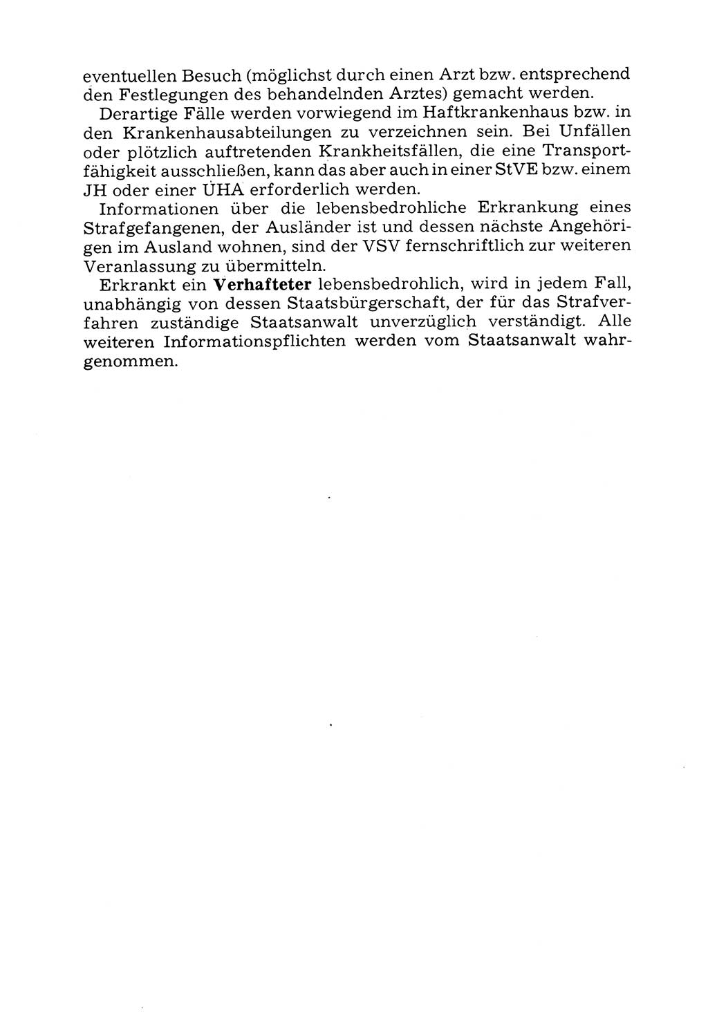 Verwaltungsmäßige Aufgaben beim Vollzug der Untersuchungshaft (U-Haft) sowie der Strafen mit Freiheitsentzug (SV) [Deutsche Demokratische Republik (DDR)] 1980, Seite 128 (Aufg. Vollz. U-Haft SV DDR 1980, S. 128)
