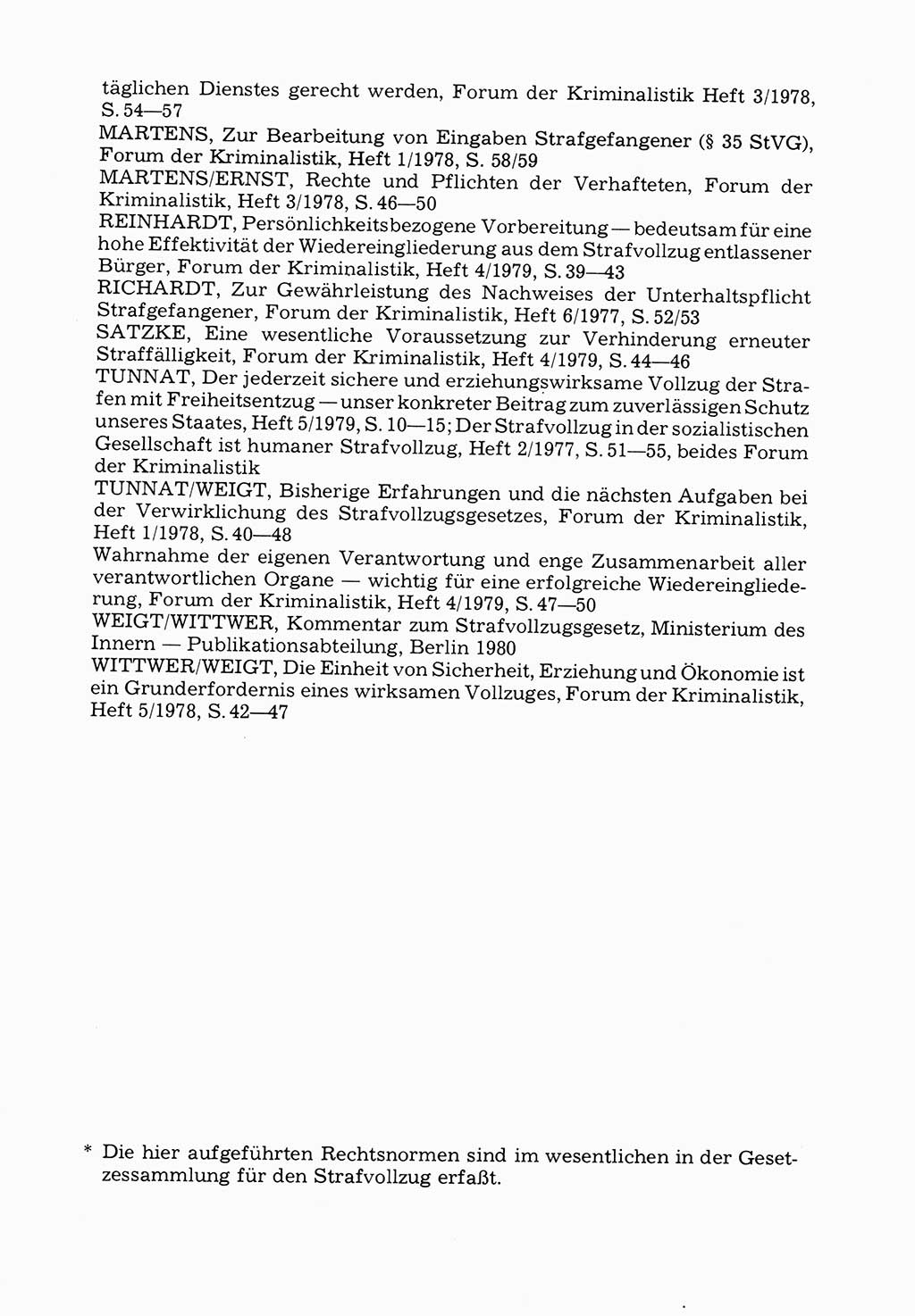 Verwaltungsmäßige Aufgaben beim Vollzug der Untersuchungshaft (U-Haft) sowie der Strafen mit Freiheitsentzug (SV) [Deutsche Demokratische Republik (DDR)] 1980, Seite 212 (Aufg. Vollz. U-Haft SV DDR 1980, S. 212)