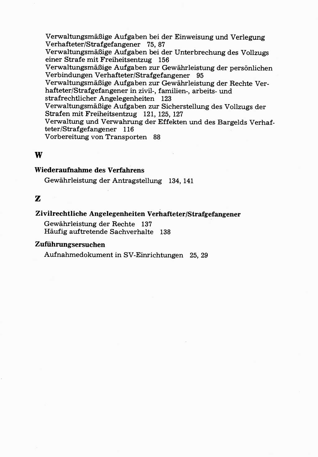 Verwaltungsmäßige Aufgaben beim Vollzug der Untersuchungshaft (U-Haft) sowie der Strafen mit Freiheitsentzug (SV) [Deutsche Demokratische Republik (DDR)] 1980, Seite 222 (Aufg. Vollz. U-Haft SV DDR 1980, S. 222)