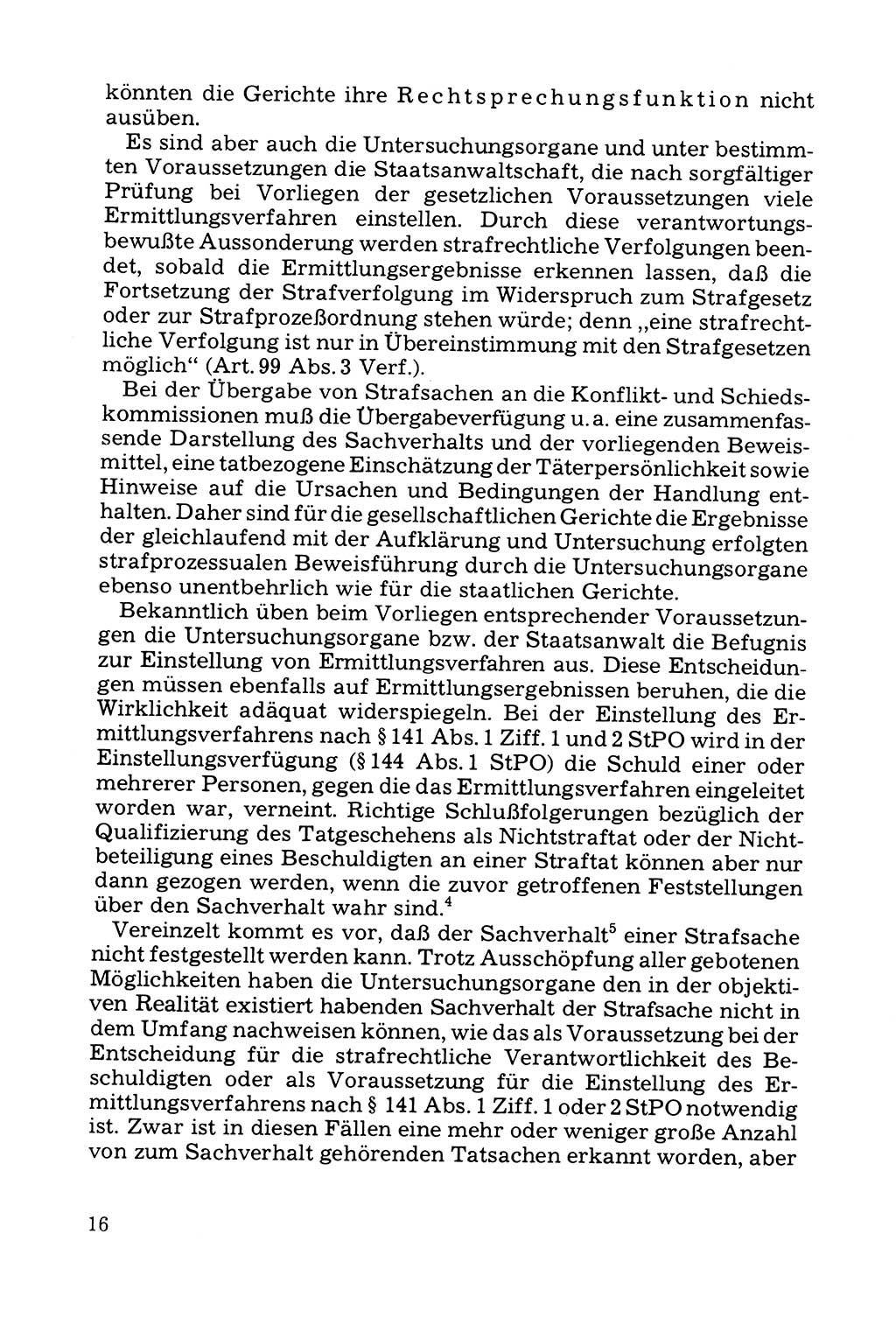 Grundfragen der Beweisführung im Ermittlungsverfahren [Deutsche Demokratische Republik (DDR)] 1980, Seite 16 (Bws.-Fhrg. EV DDR 1980, S. 16)