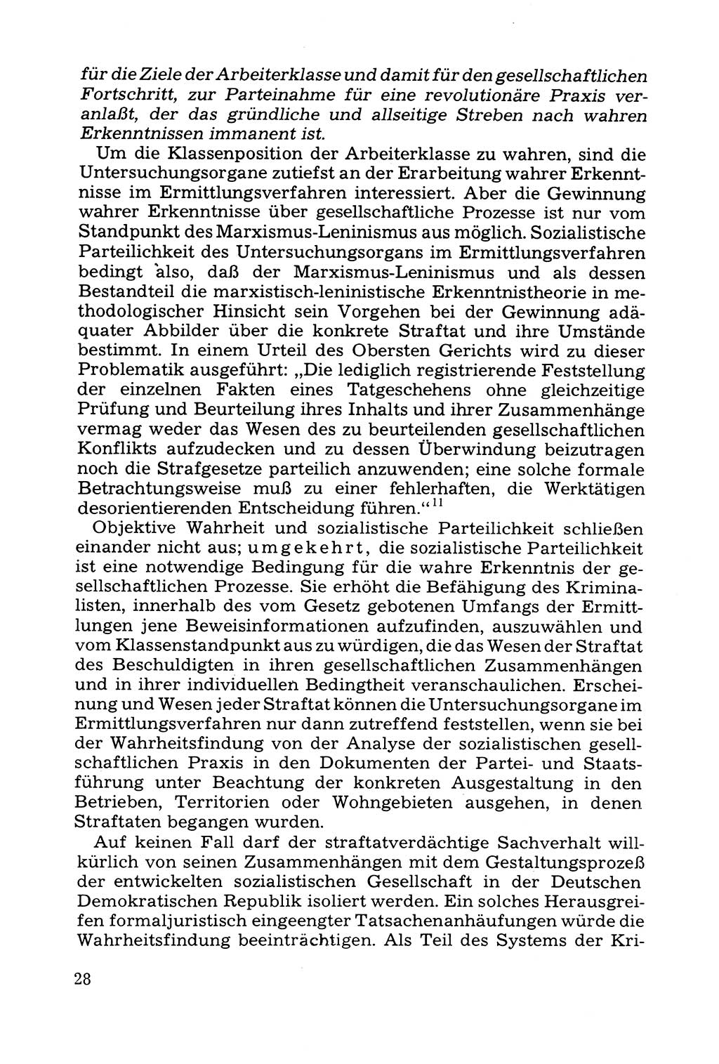 Grundfragen der Beweisführung im Ermittlungsverfahren [Deutsche Demokratische Republik (DDR)] 1980, Seite 28 (Bws.-Fhrg. EV DDR 1980, S. 28)