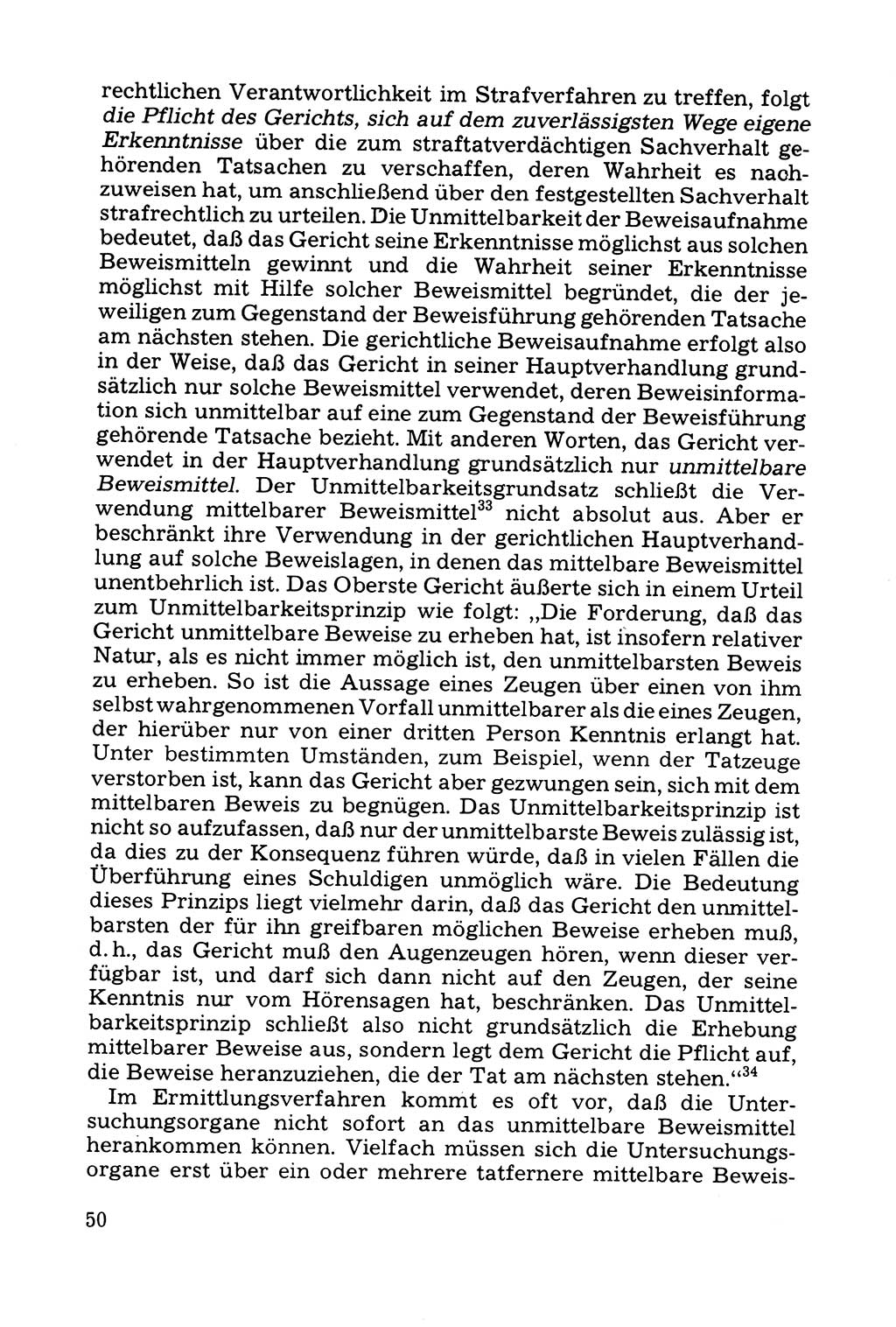 Grundfragen der Beweisführung im Ermittlungsverfahren [Deutsche Demokratische Republik (DDR)] 1980, Seite 50 (Bws.-Fhrg. EV DDR 1980, S. 50)