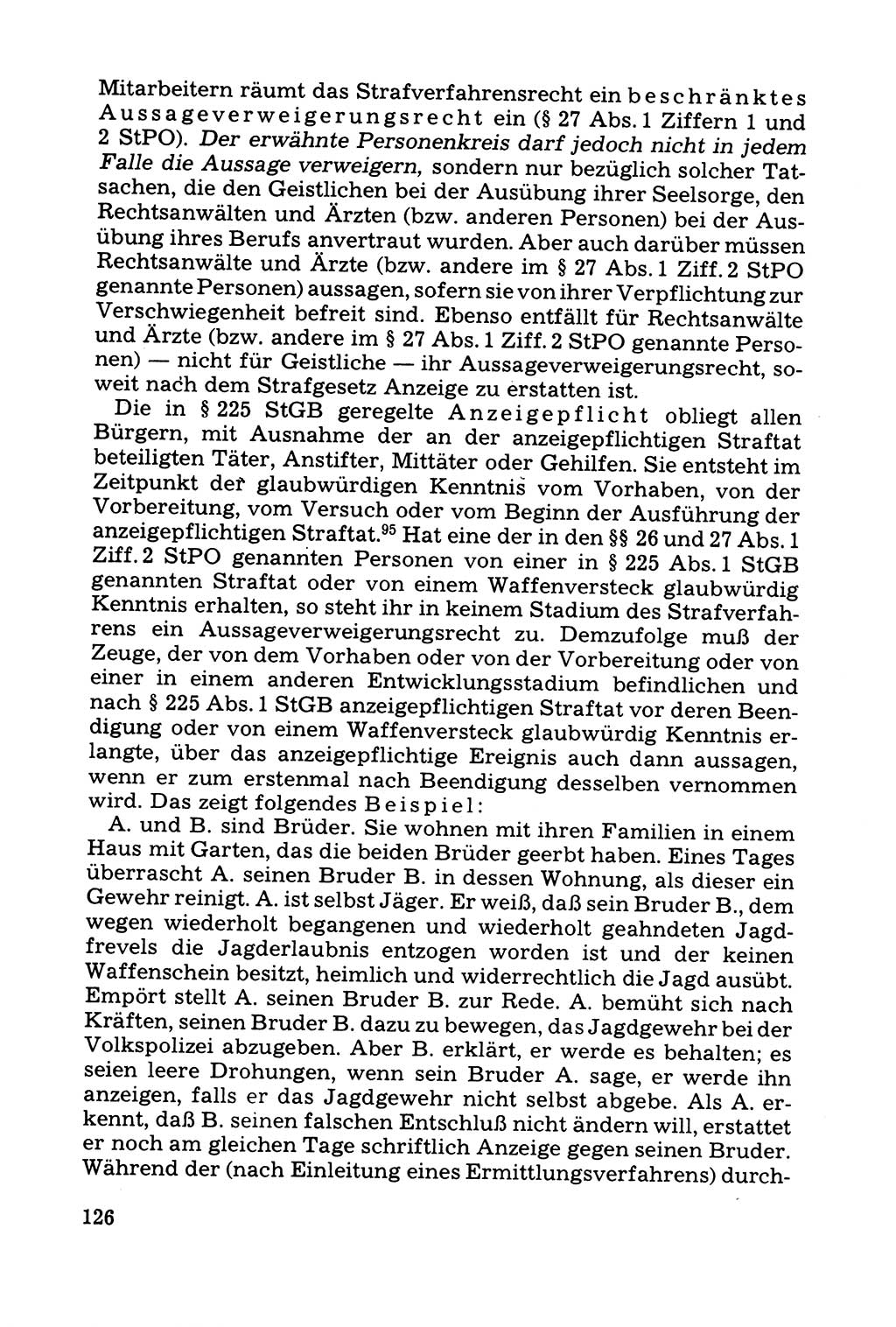 Grundfragen der Beweisführung im Ermittlungsverfahren [Deutsche Demokratische Republik (DDR)] 1980, Seite 126 (Bws.-Fhrg. EV DDR 1980, S. 126)