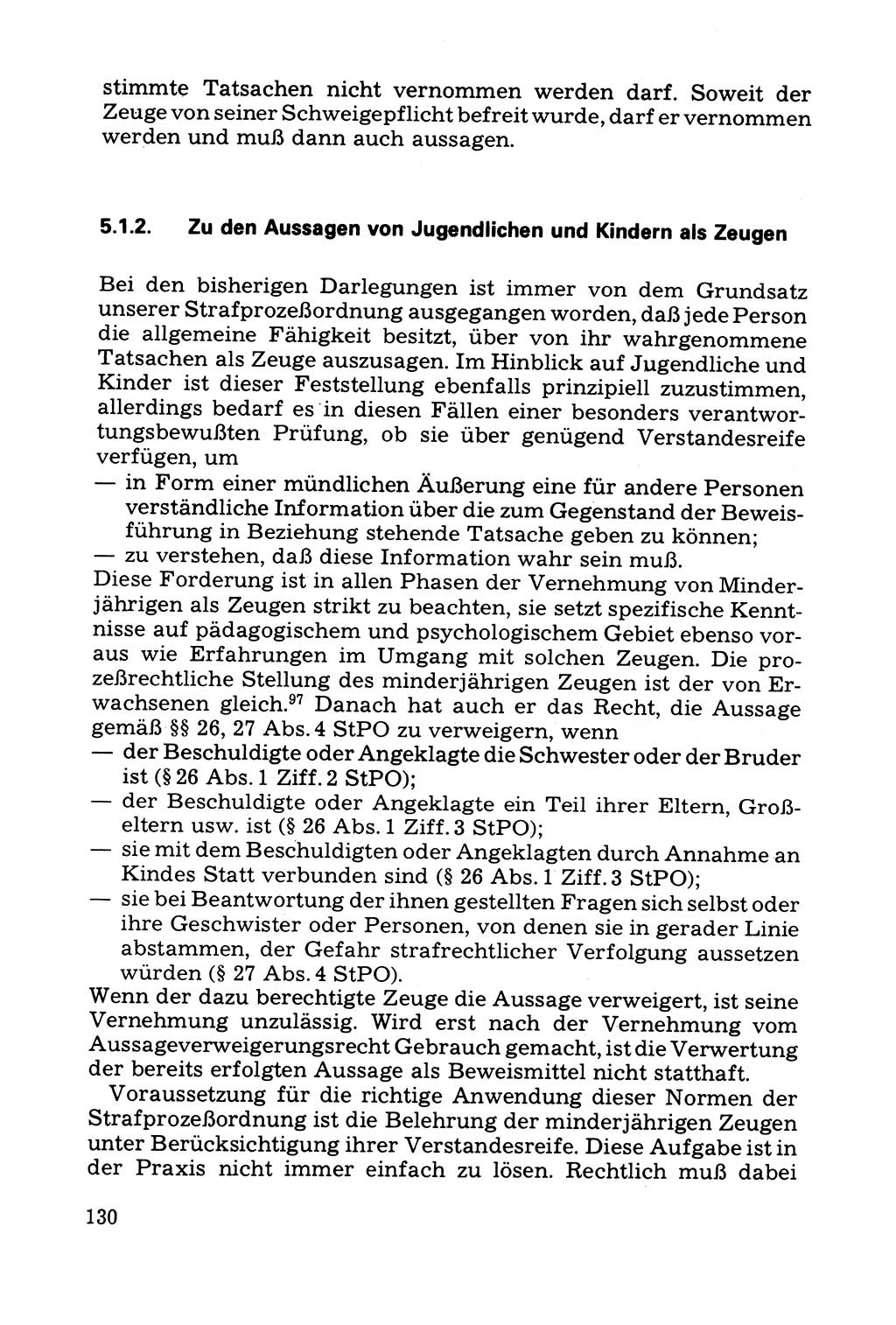 Grundfragen der Beweisführung im Ermittlungsverfahren [Deutsche Demokratische Republik (DDR)] 1980, Seite 130 (Bws.-Fhrg. EV DDR 1980, S. 130)