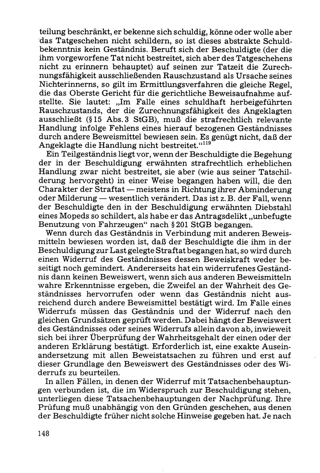 Grundfragen der Beweisführung im Ermittlungsverfahren [Deutsche Demokratische Republik (DDR)] 1980, Seite 148 (Bws.-Fhrg. EV DDR 1980, S. 148)