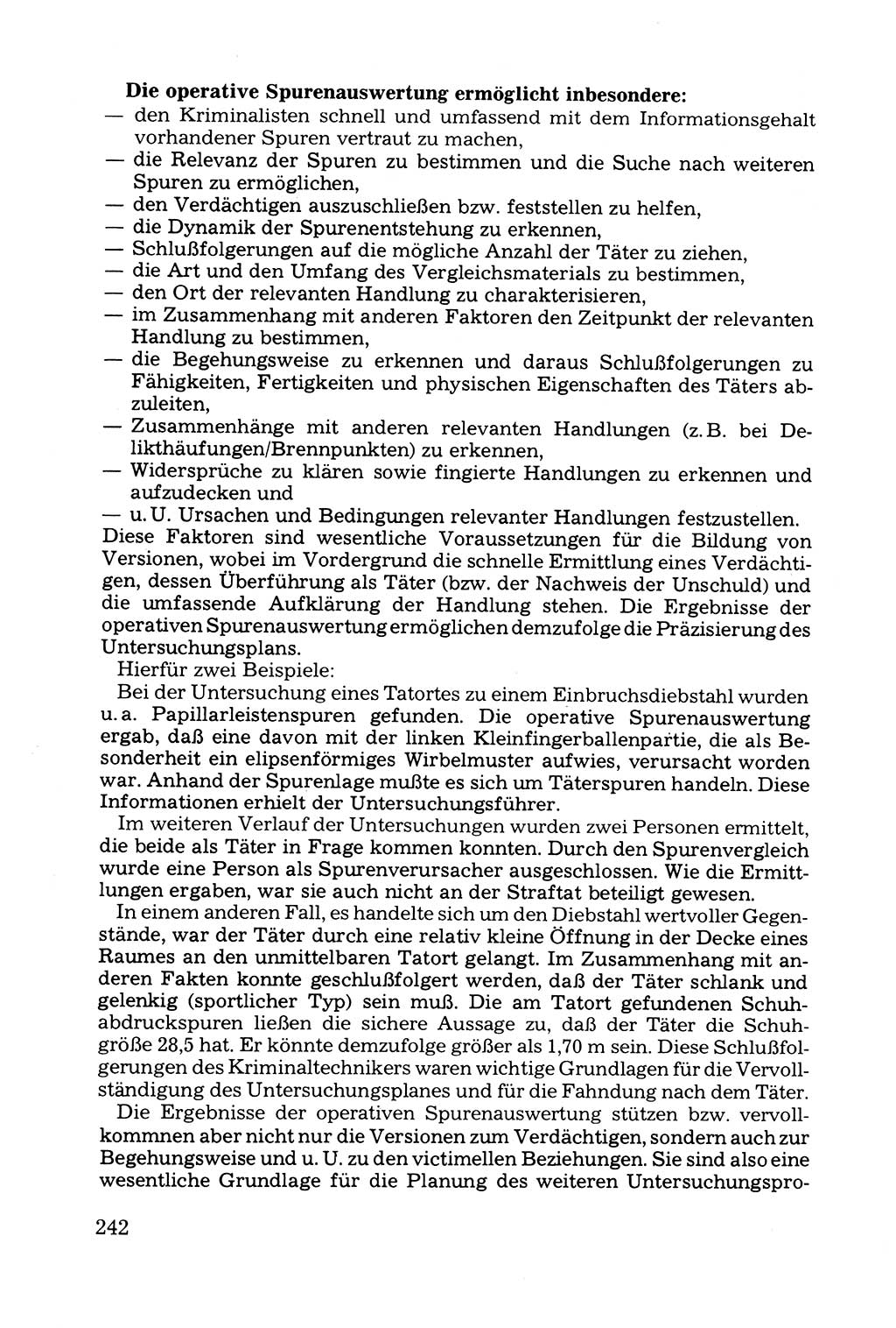 Grundfragen der Beweisführung im Ermittlungsverfahren [Deutsche Demokratische Republik (DDR)] 1980, Seite 242 (Bws.-Fhrg. EV DDR 1980, S. 242)