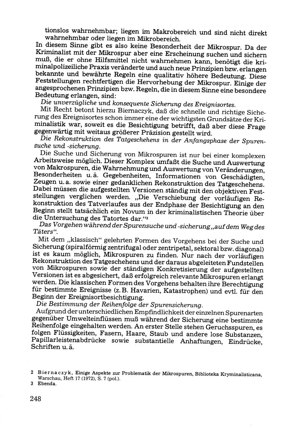 Grundfragen der Beweisführung im Ermittlungsverfahren [Deutsche Demokratische Republik (DDR)] 1980, Seite 248 (Bws.-Fhrg. EV DDR 1980, S. 248)
