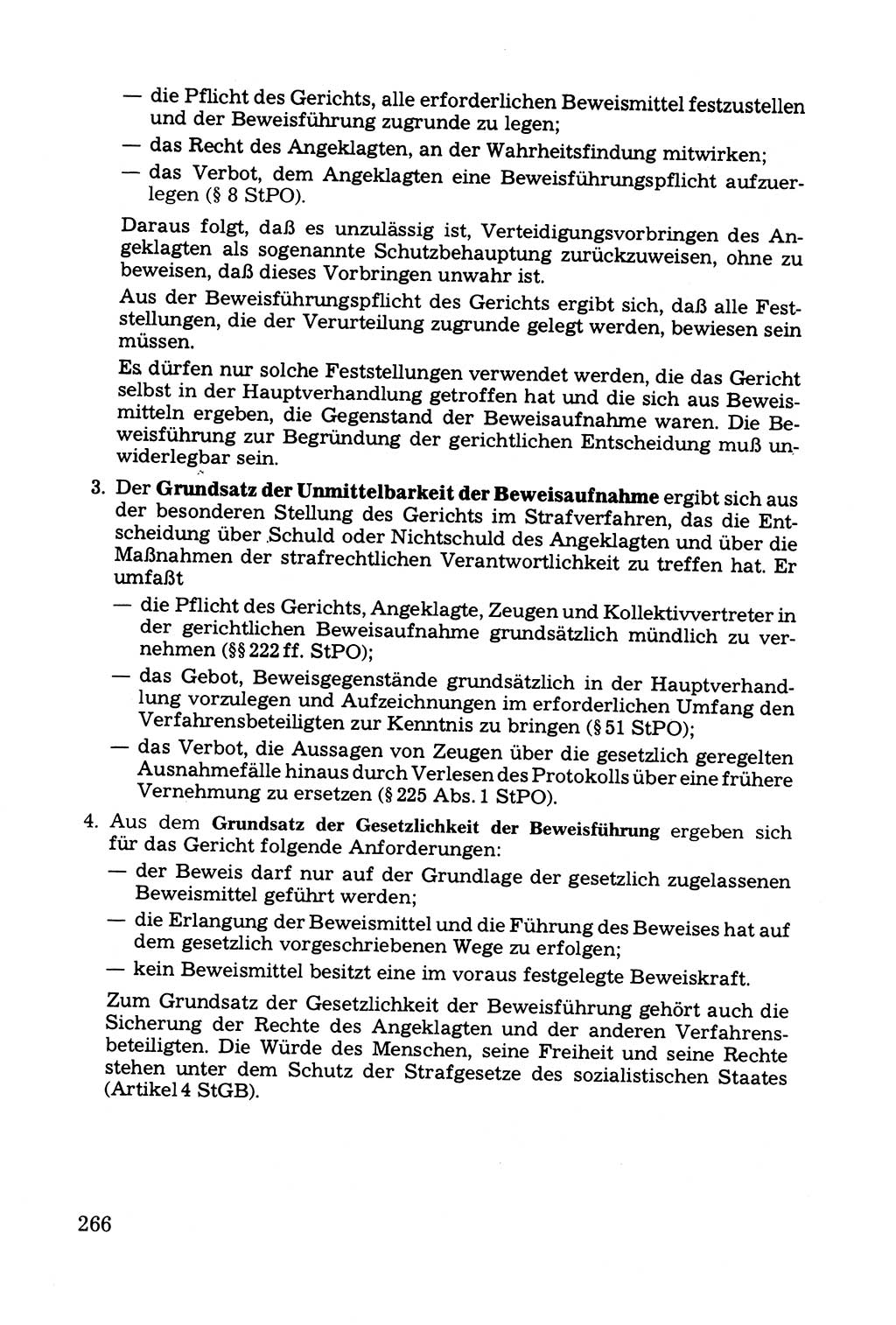 Grundfragen der Beweisführung im Ermittlungsverfahren [Deutsche Demokratische Republik (DDR)] 1980, Seite 266 (Bws.-Fhrg. EV DDR 1980, S. 266)