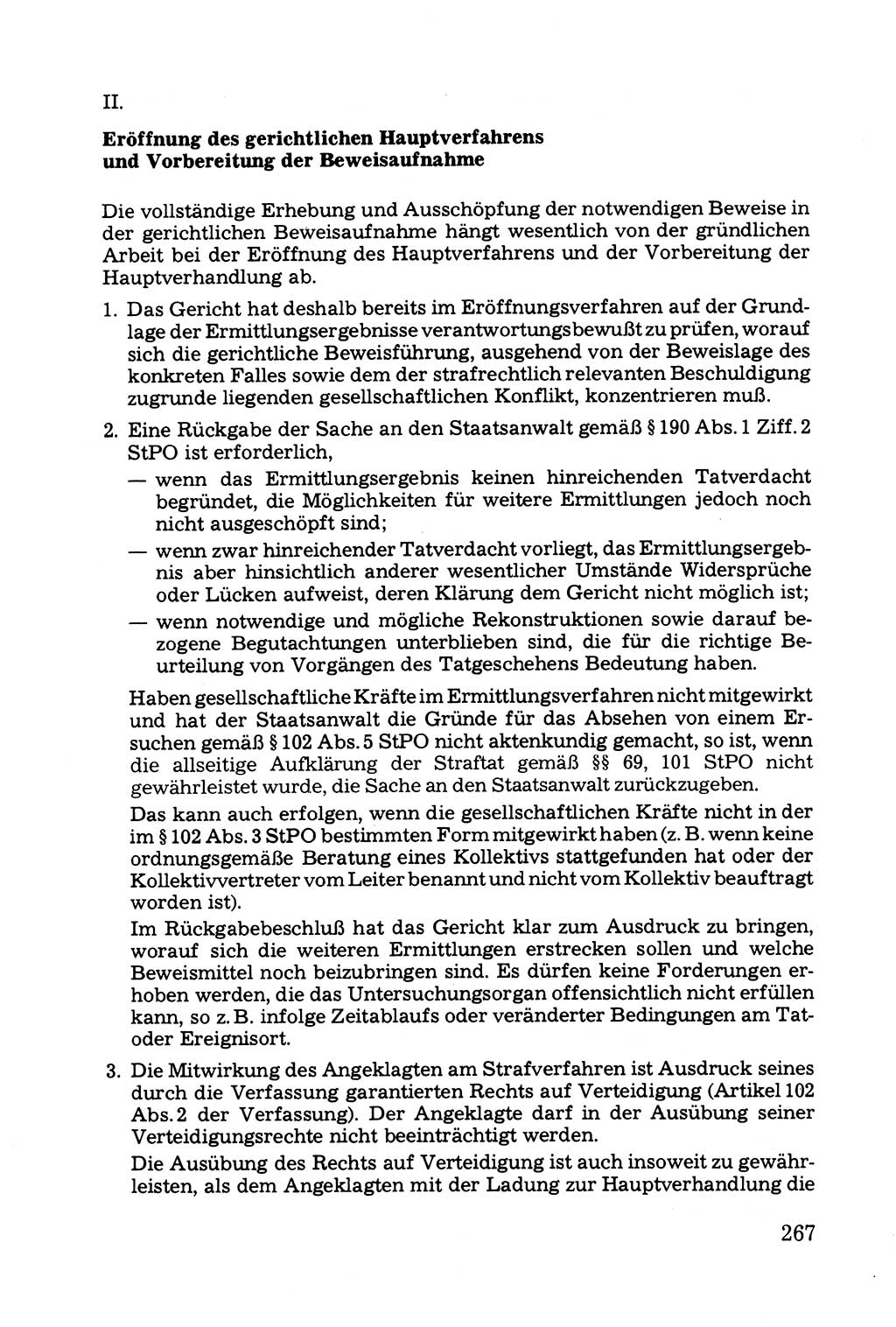 Grundfragen der Beweisführung im Ermittlungsverfahren [Deutsche Demokratische Republik (DDR)] 1980, Seite 267 (Bws.-Fhrg. EV DDR 1980, S. 267)