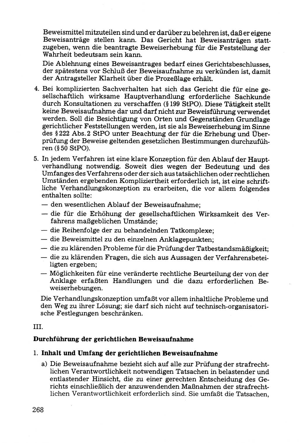 Grundfragen der Beweisführung im Ermittlungsverfahren [Deutsche Demokratische Republik (DDR)] 1980, Seite 268 (Bws.-Fhrg. EV DDR 1980, S. 268)